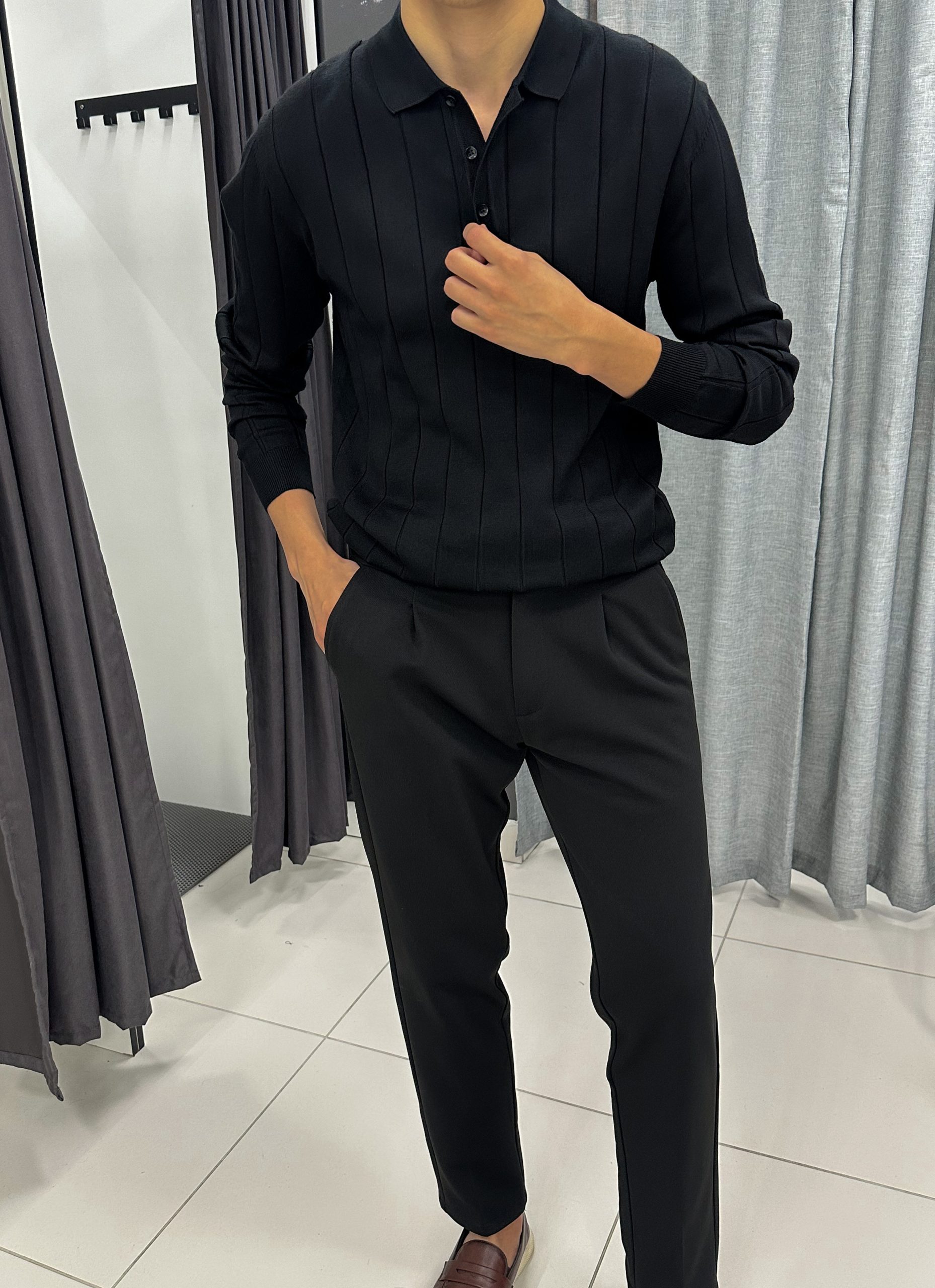 Рифленная кофта