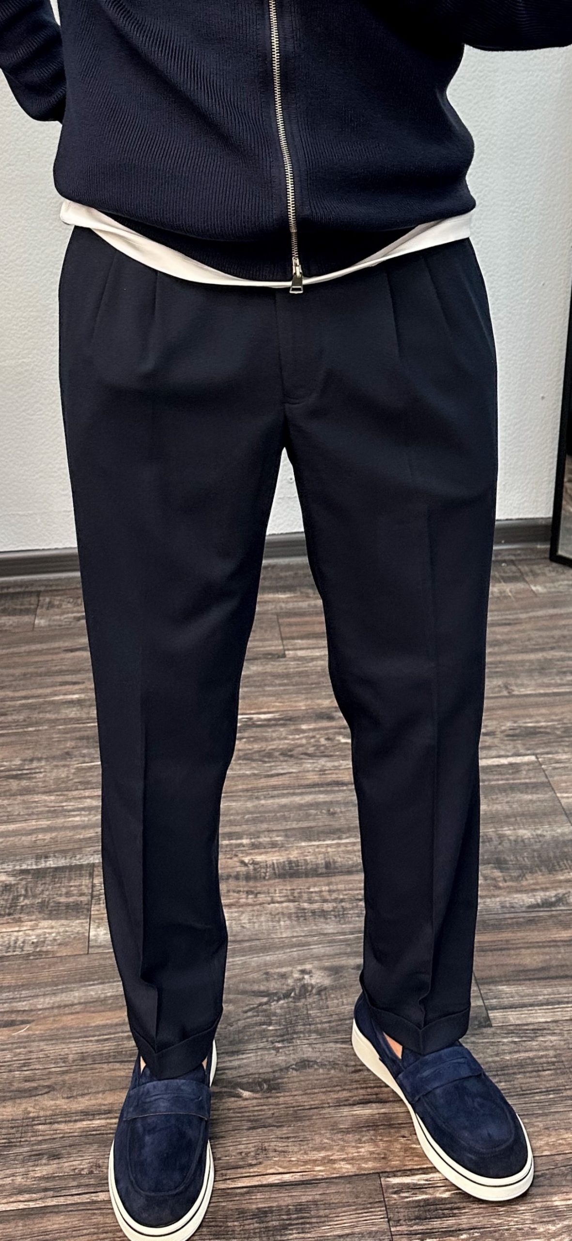 Синие брюки классические итальянские
