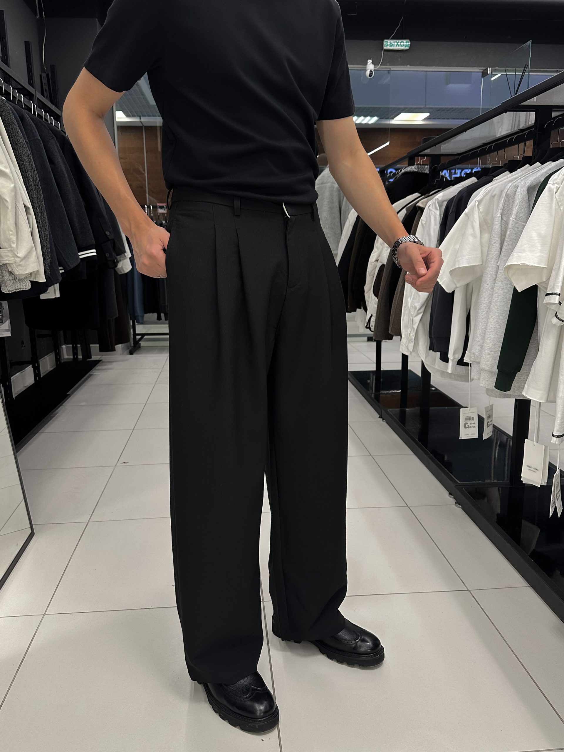 Брюки классика черный (арт.F807)