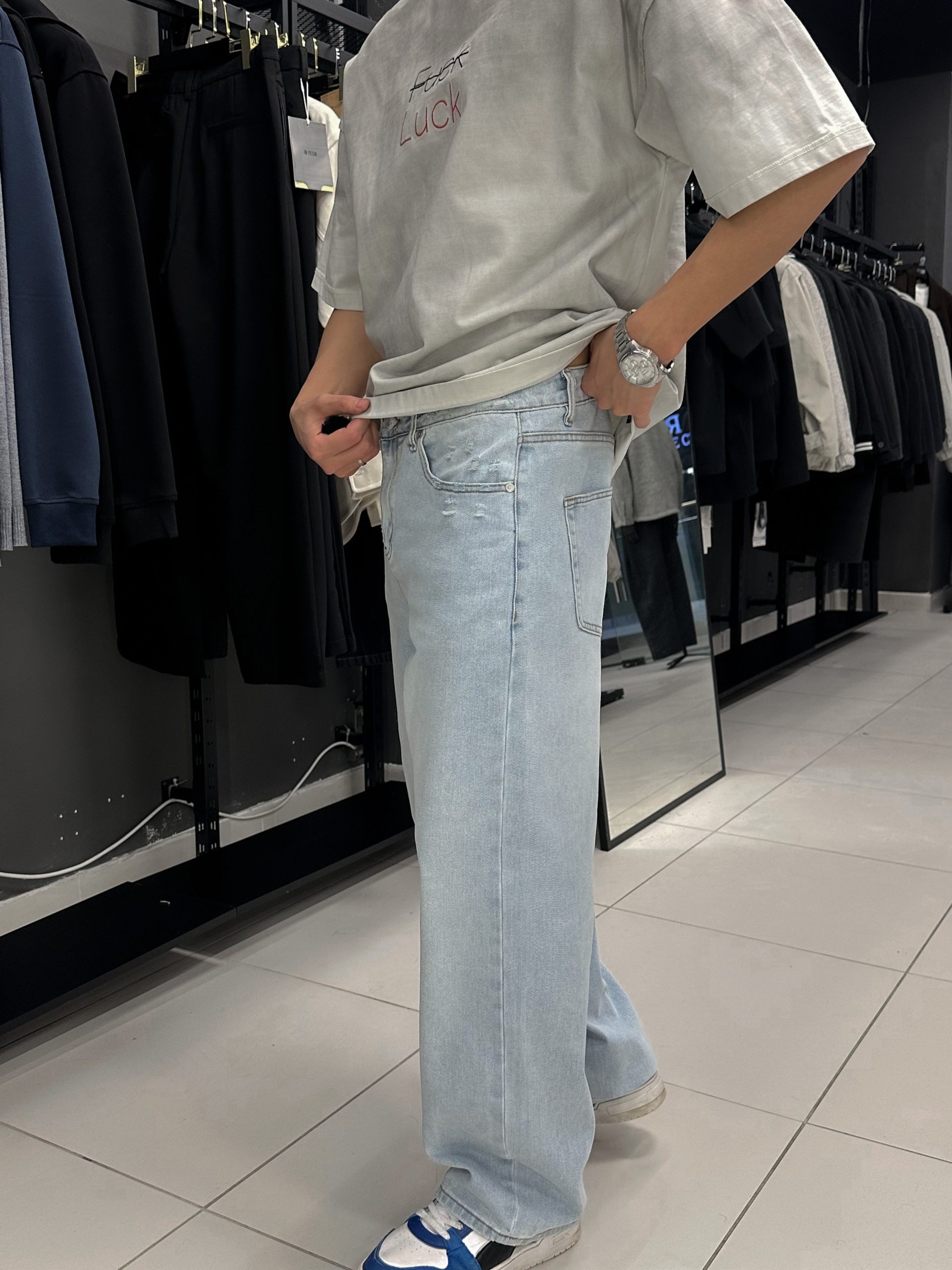 Джинсы NES голубой