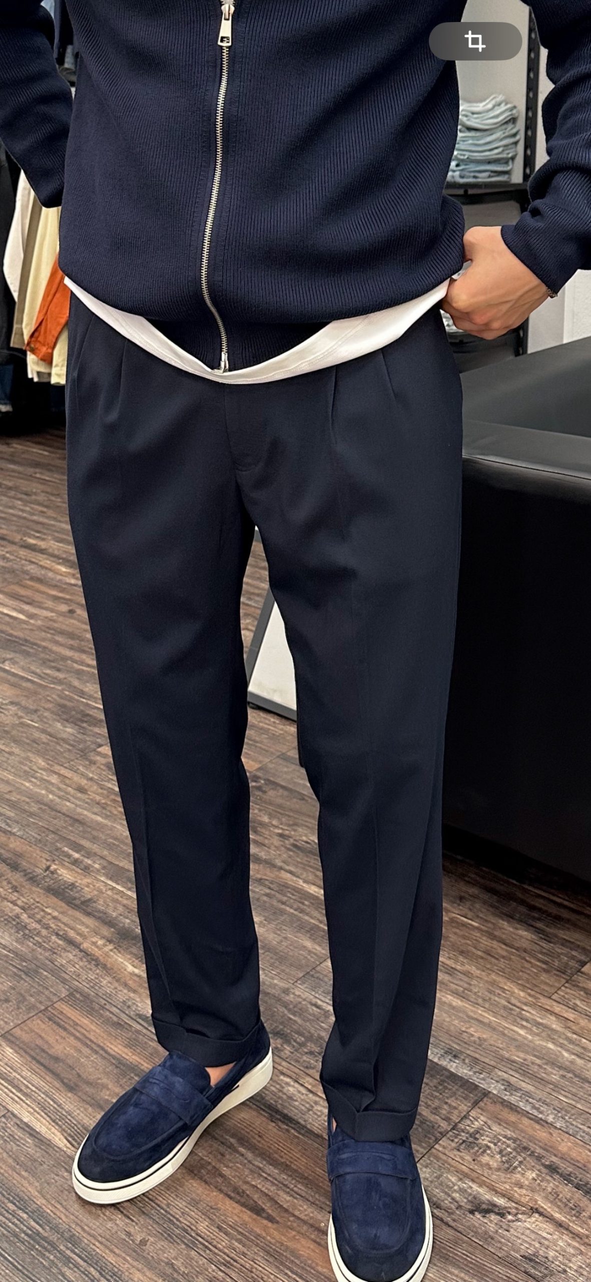 Синие брюки классические итальянские