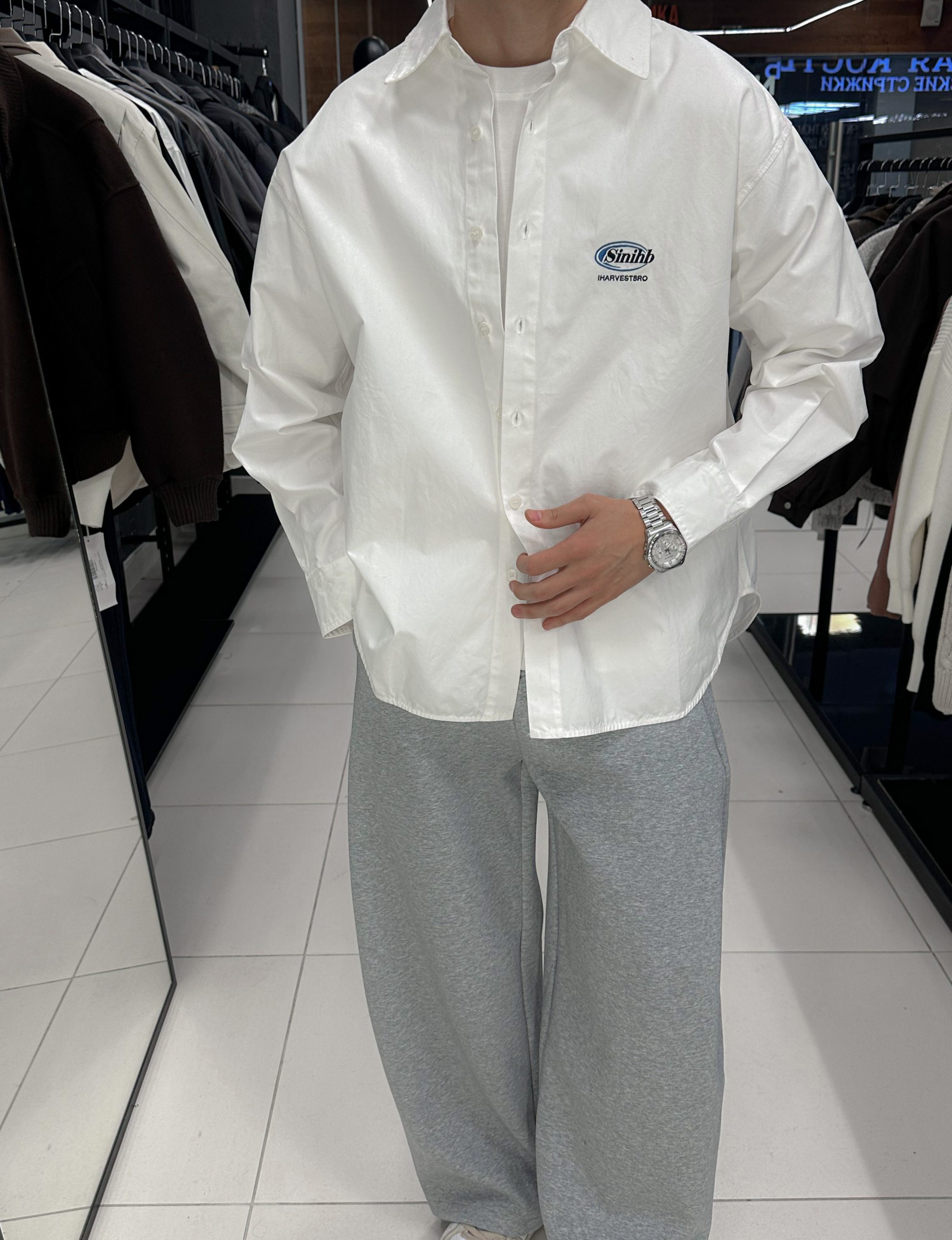 Рубашка Ihbis White Edition