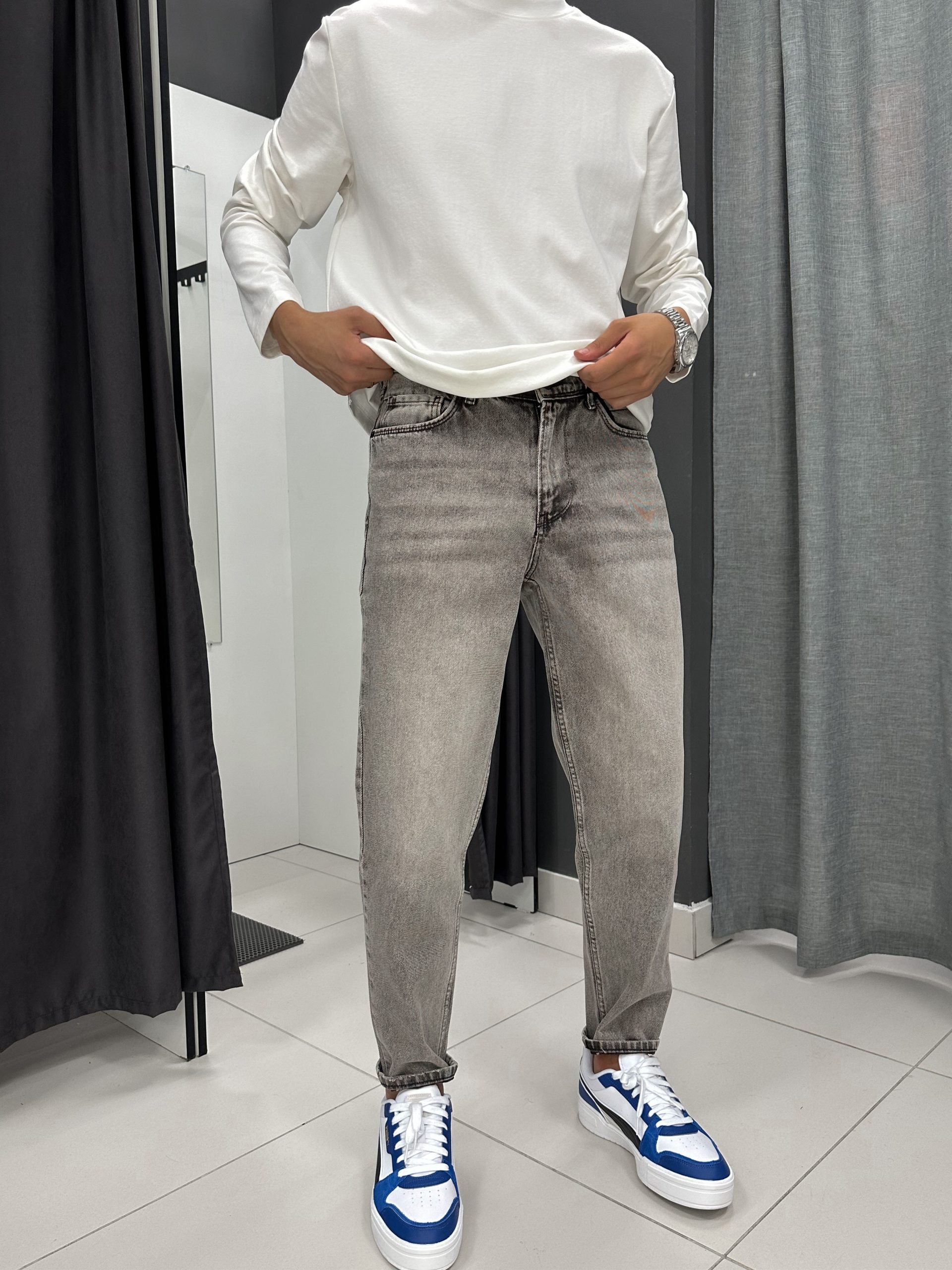 Джинсы бананы Difrancel песочный