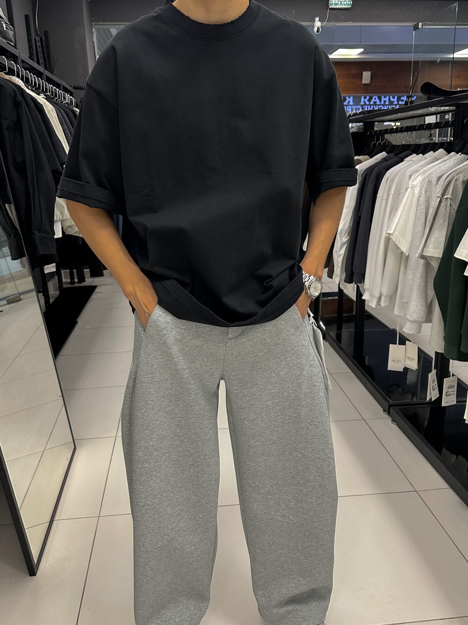 Футболка 380гр плотность черная