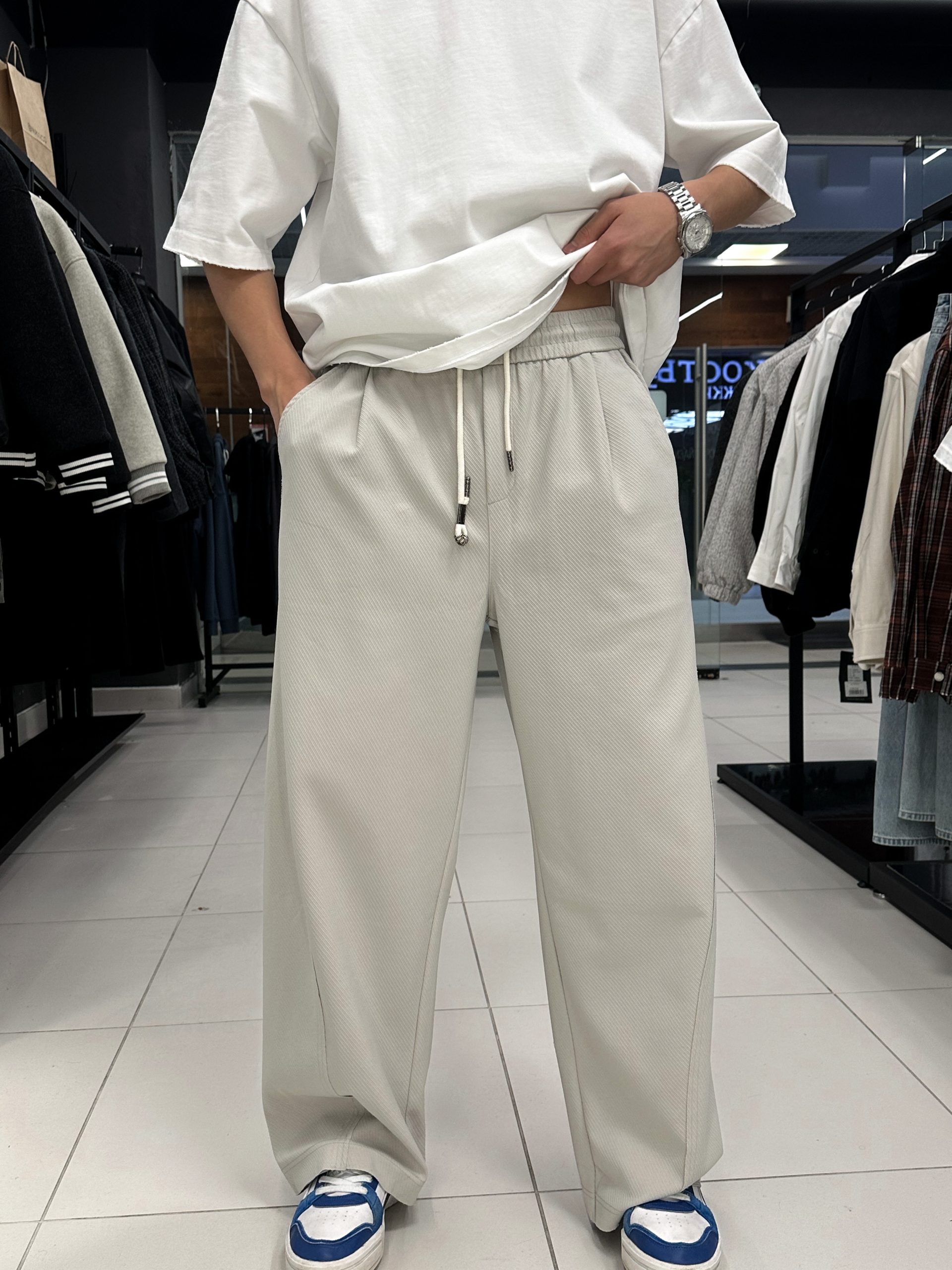 Брюки светлые GC brand oversize