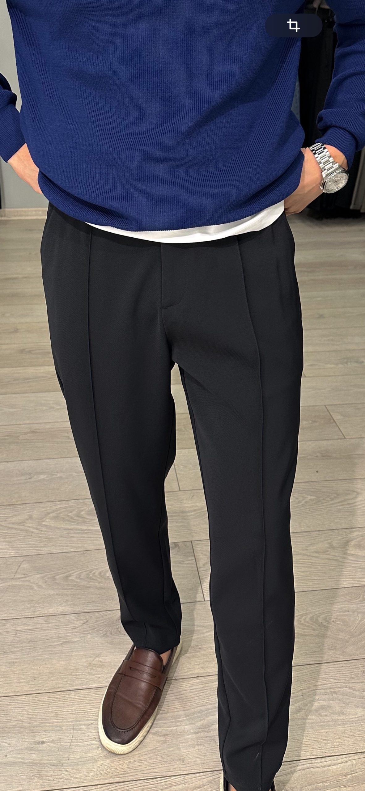 Классические брюки в полоску