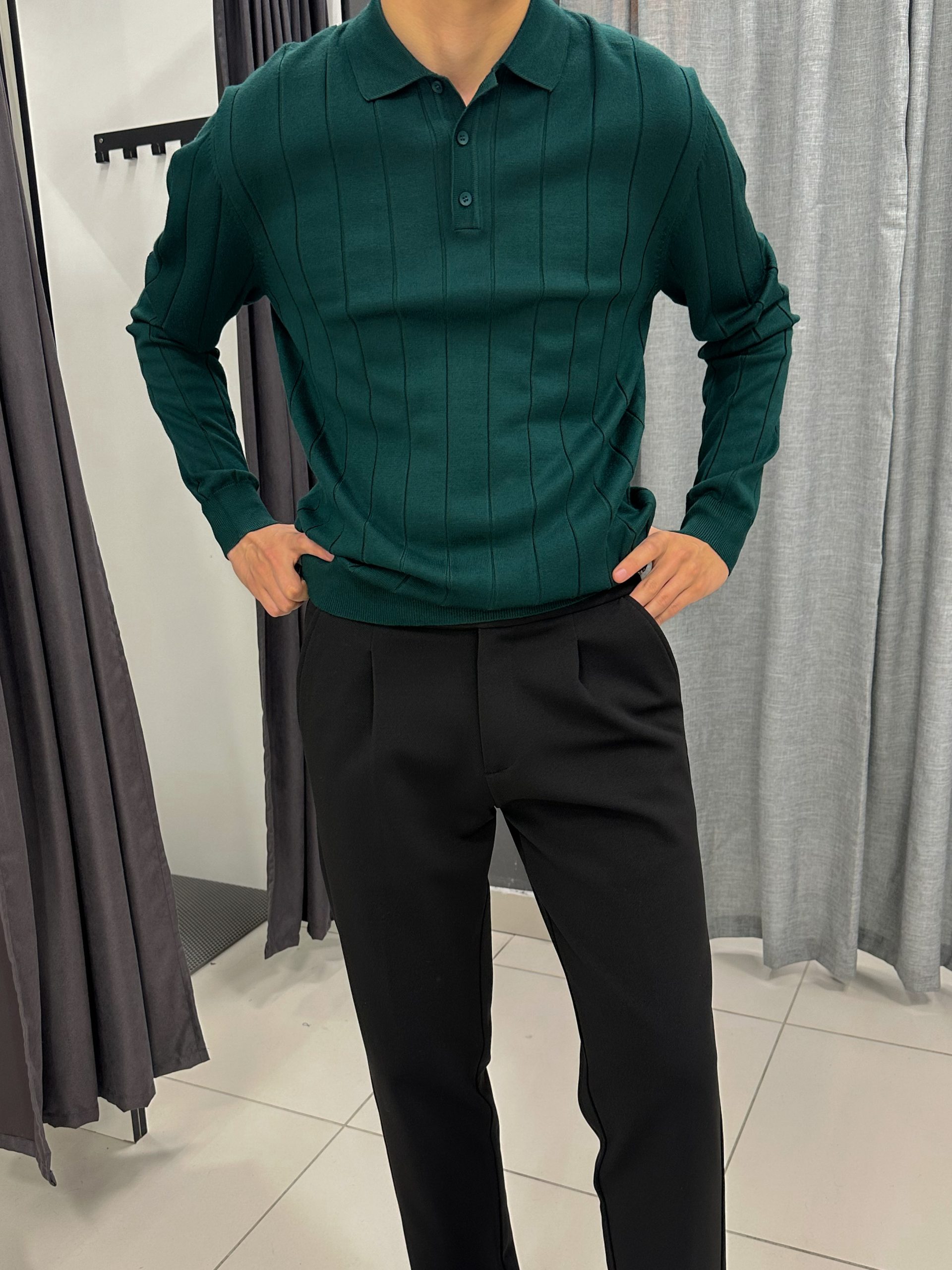 Рифленная кофта