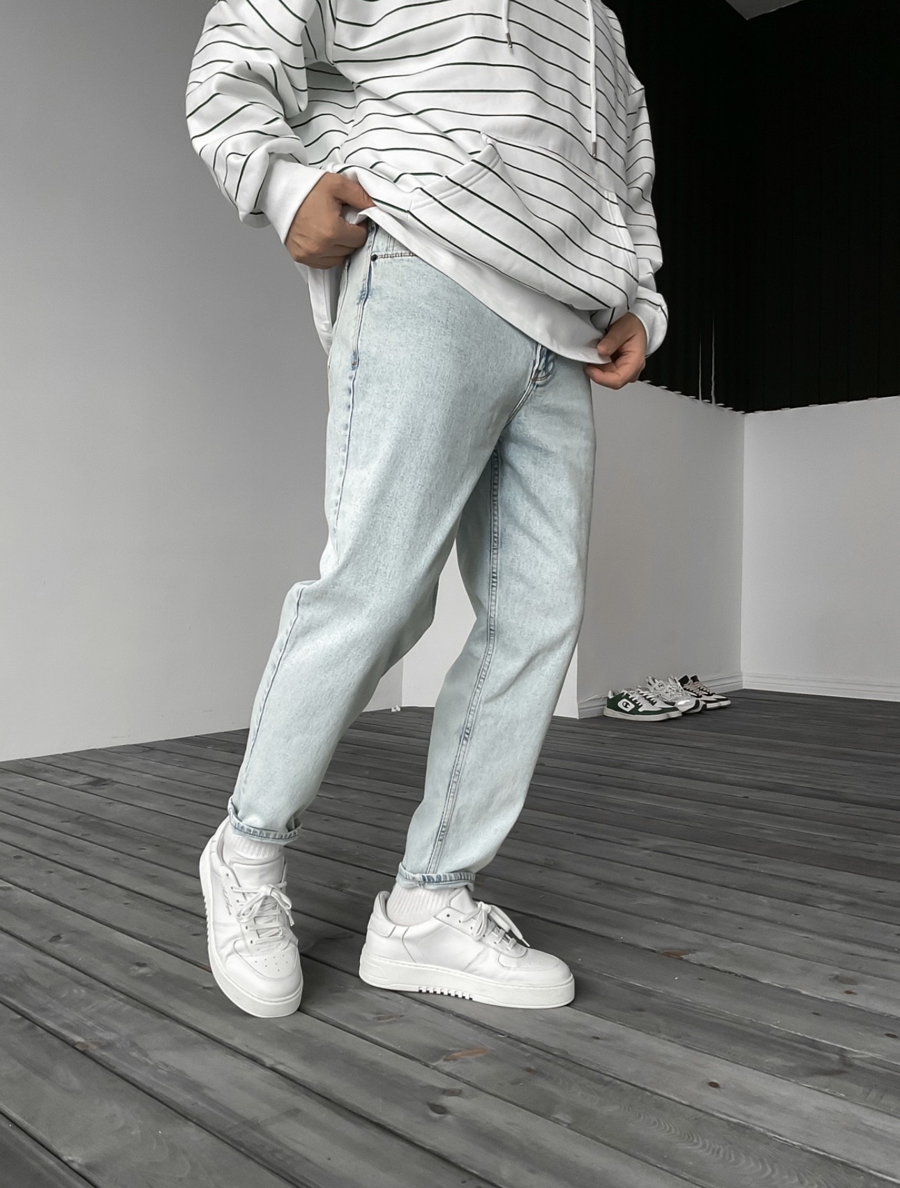 Джинсы бананы Difrancel светлый