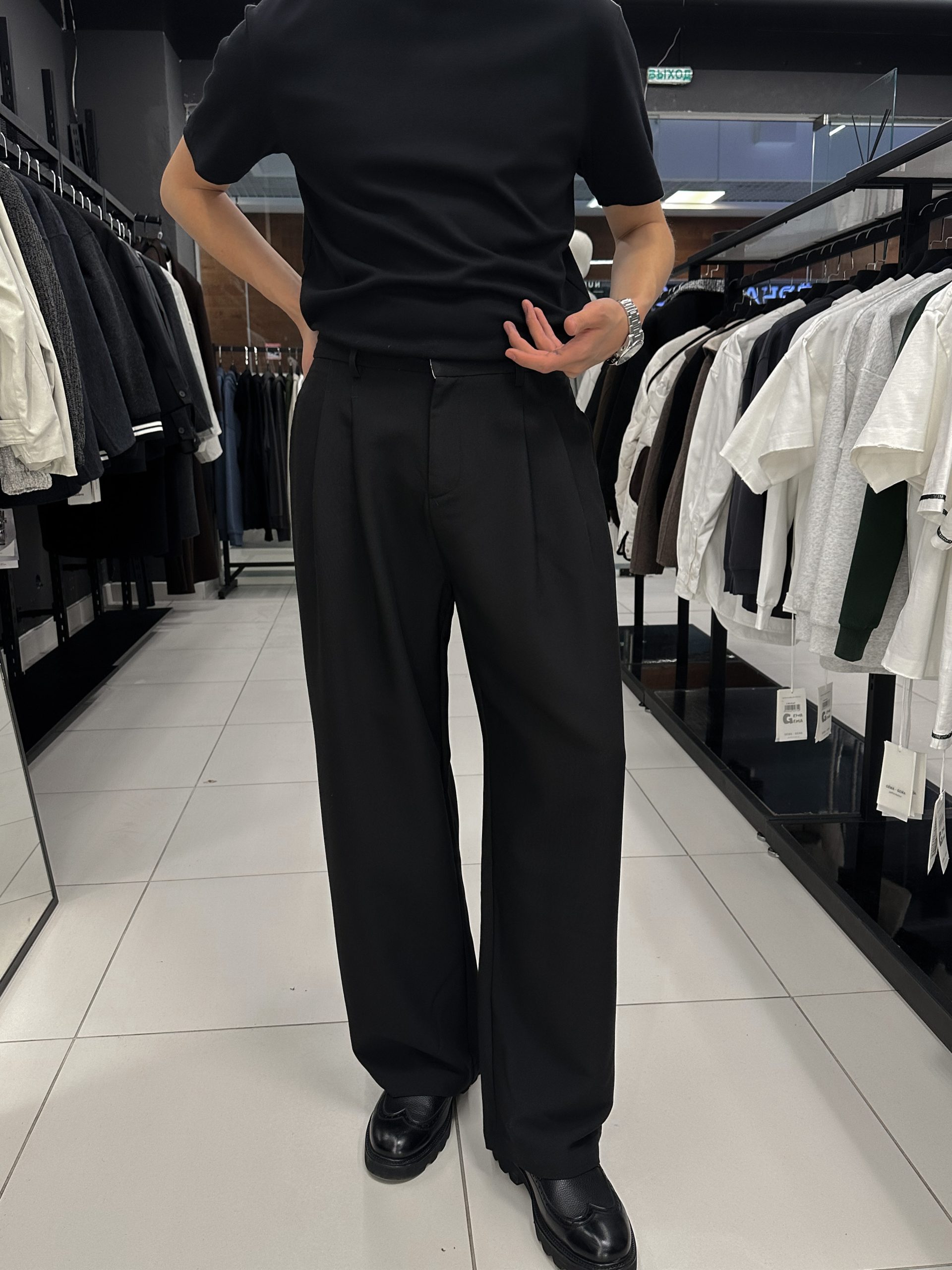 Брюки классика черный (арт.F807)