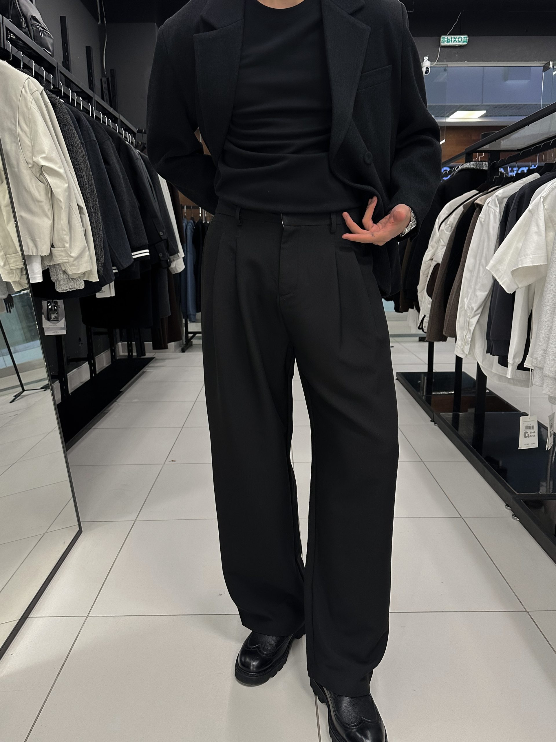 Брюки классика черный (арт.F807)