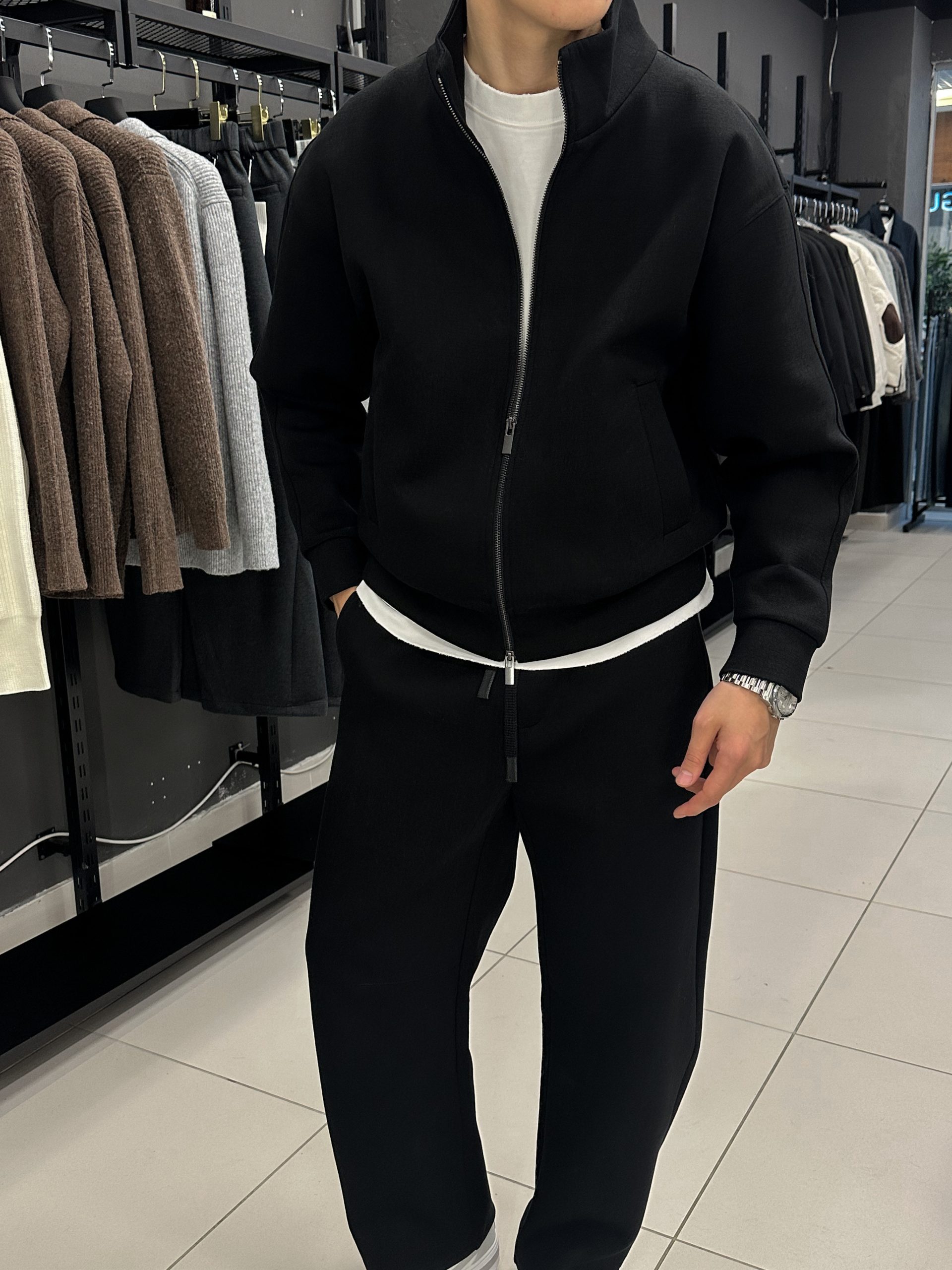 Костюм  Basic Zip Чёрный 620