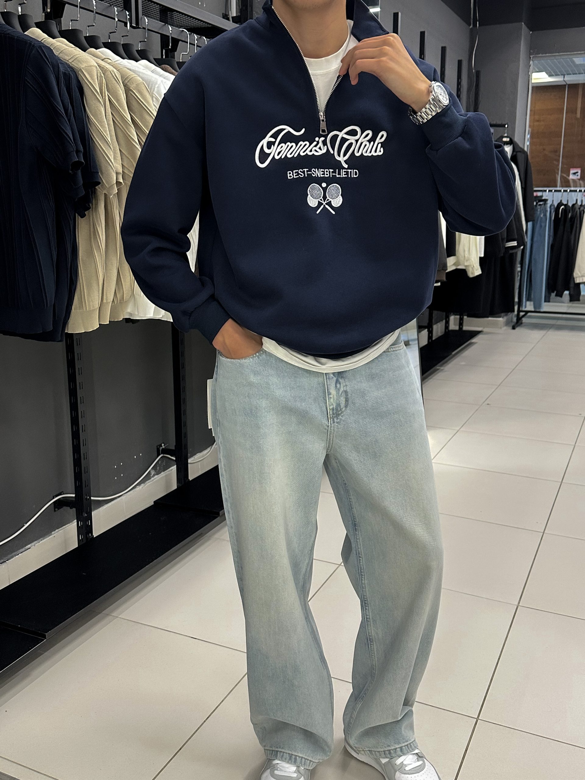 Полузамок синий 98989