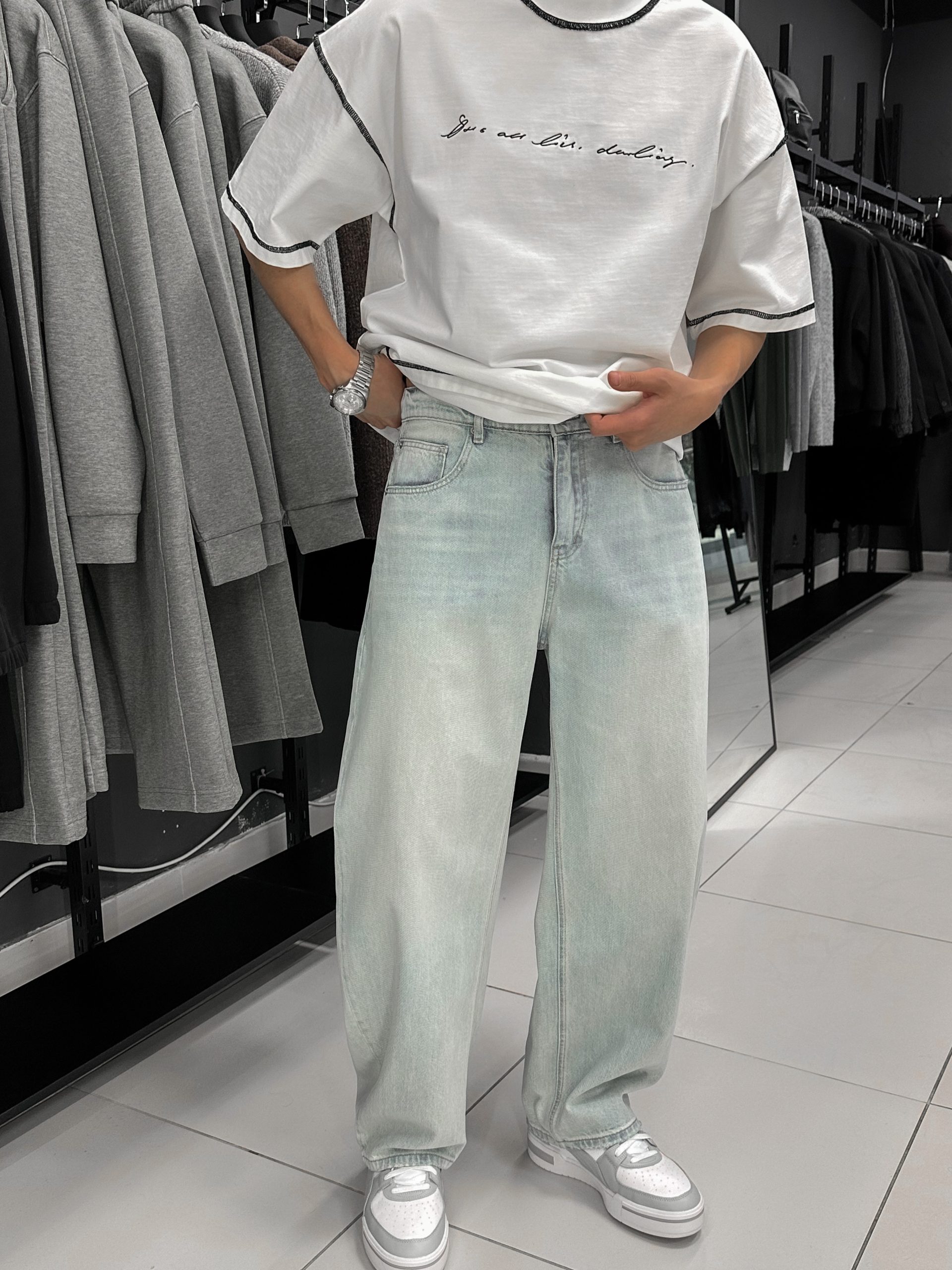 Джинсы широкие 26021-700