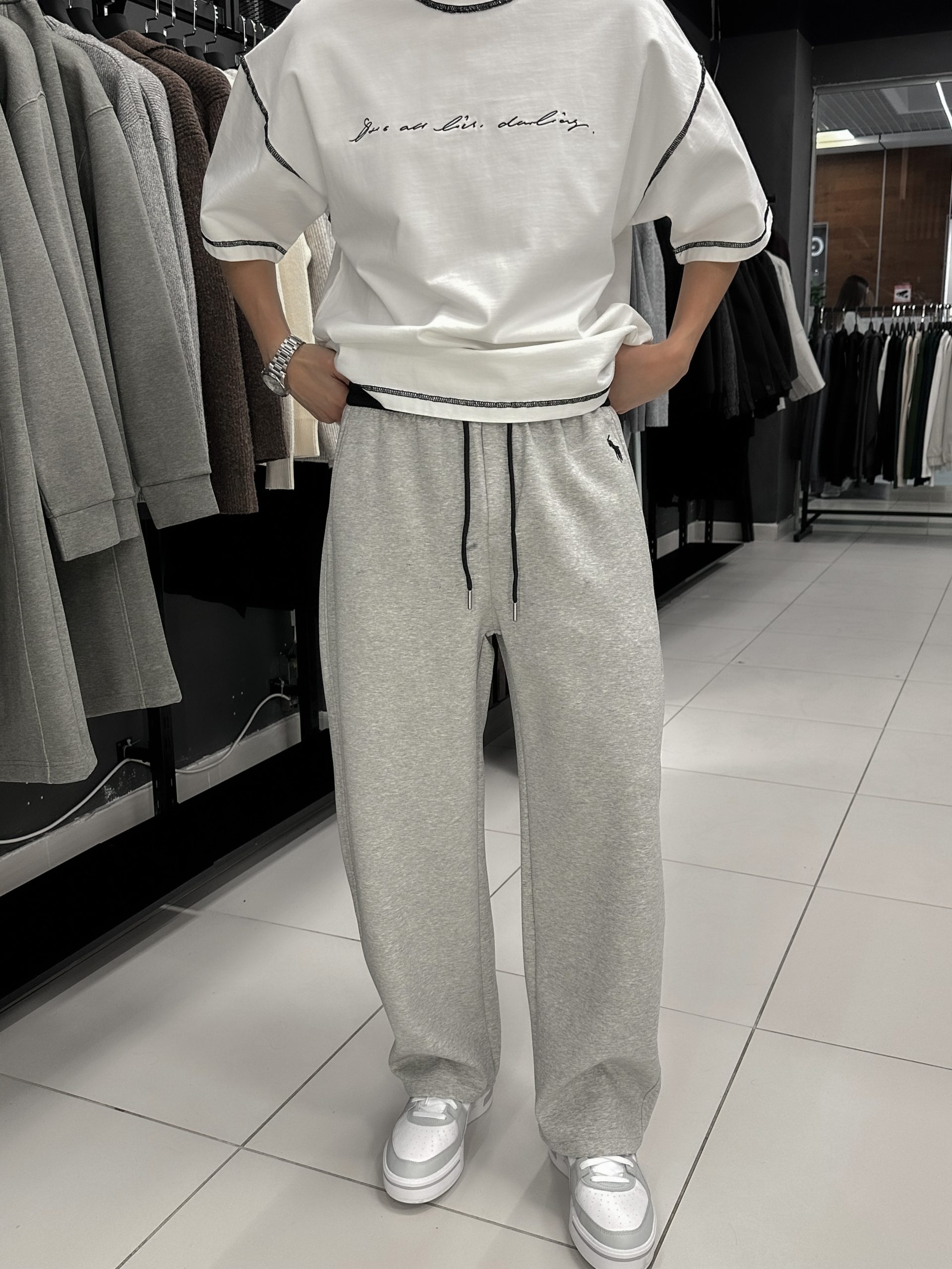 Брюки серые 3603