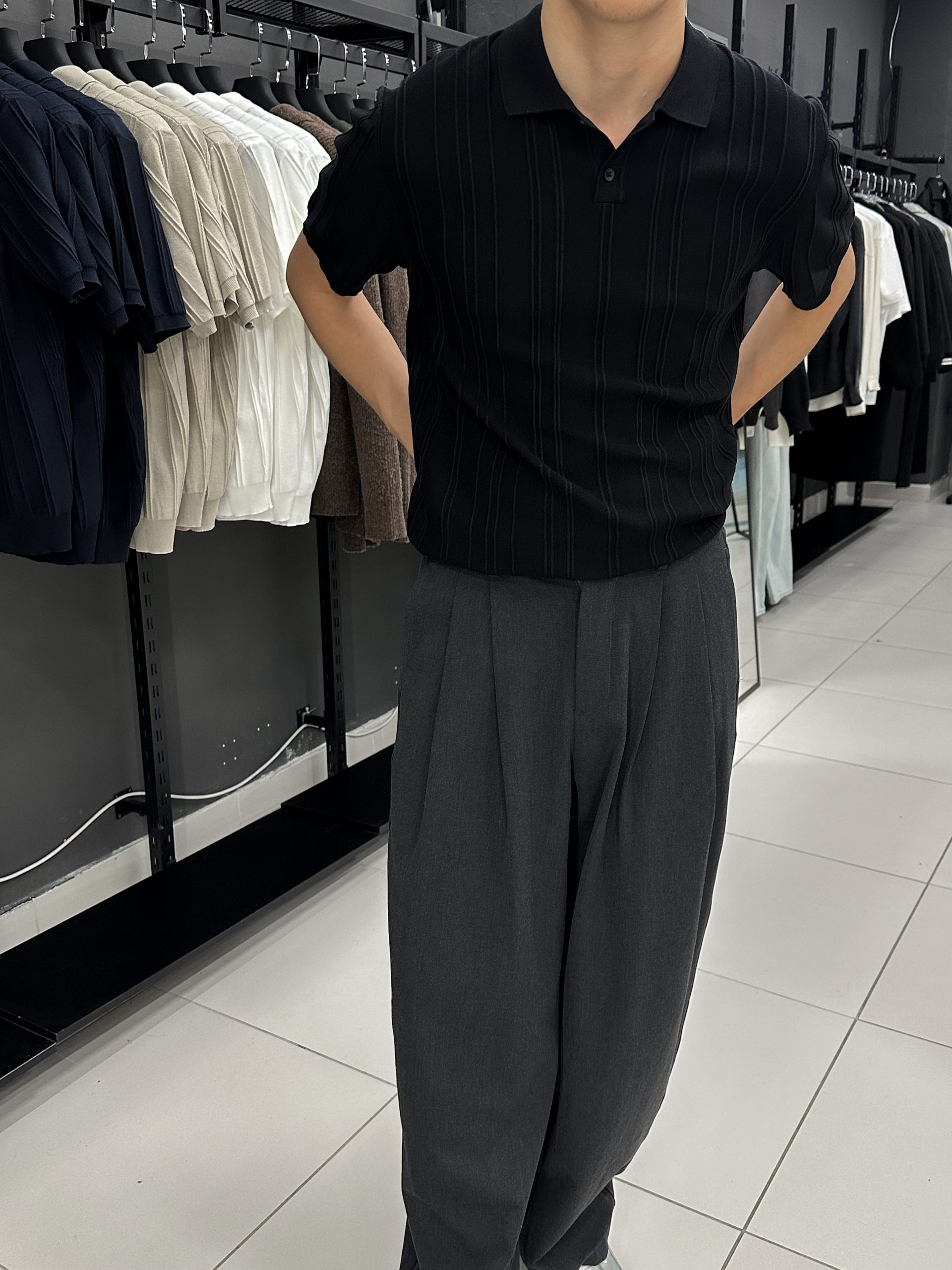 Поло черное