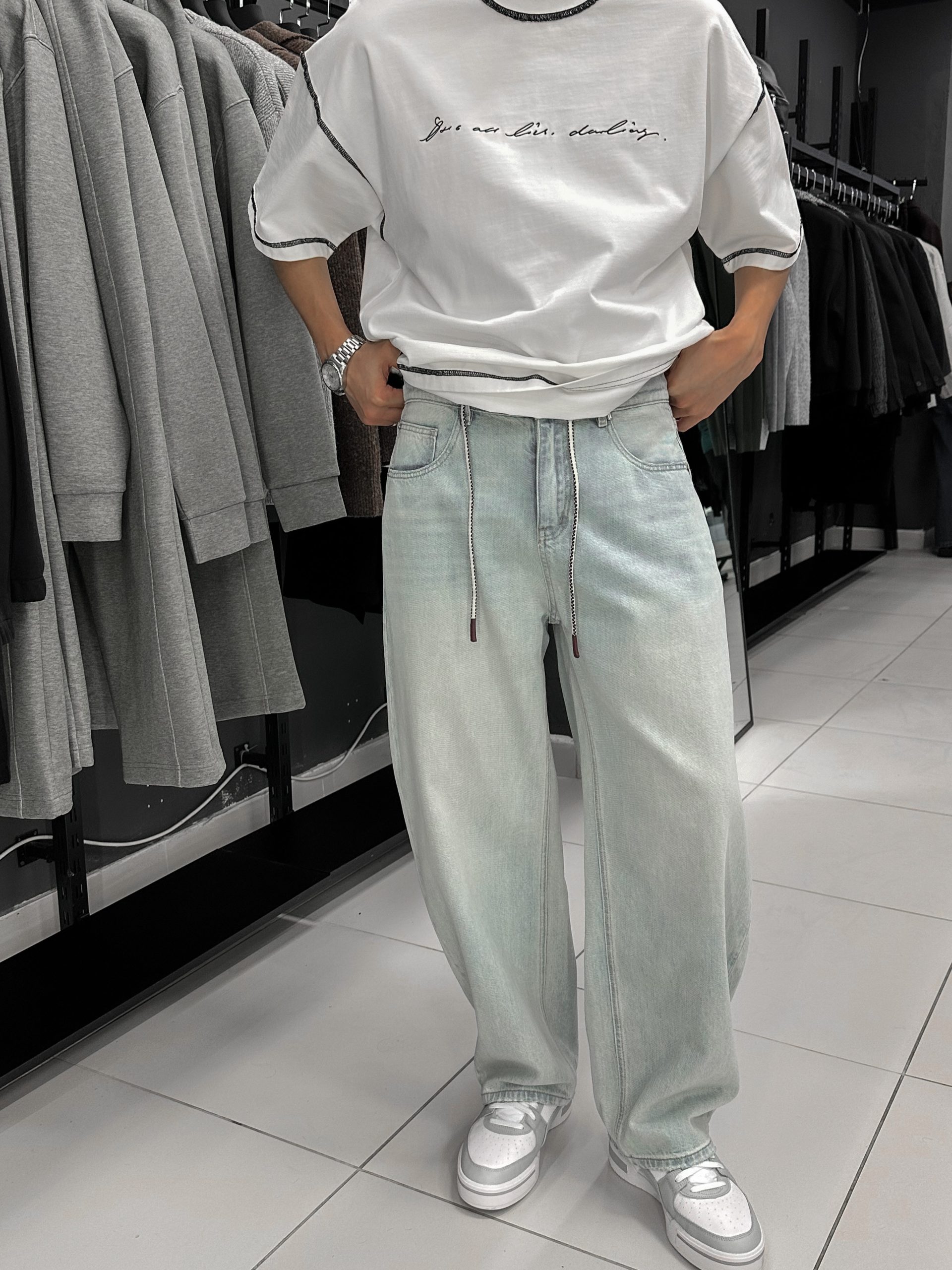 Джинсы широкие 26021-700