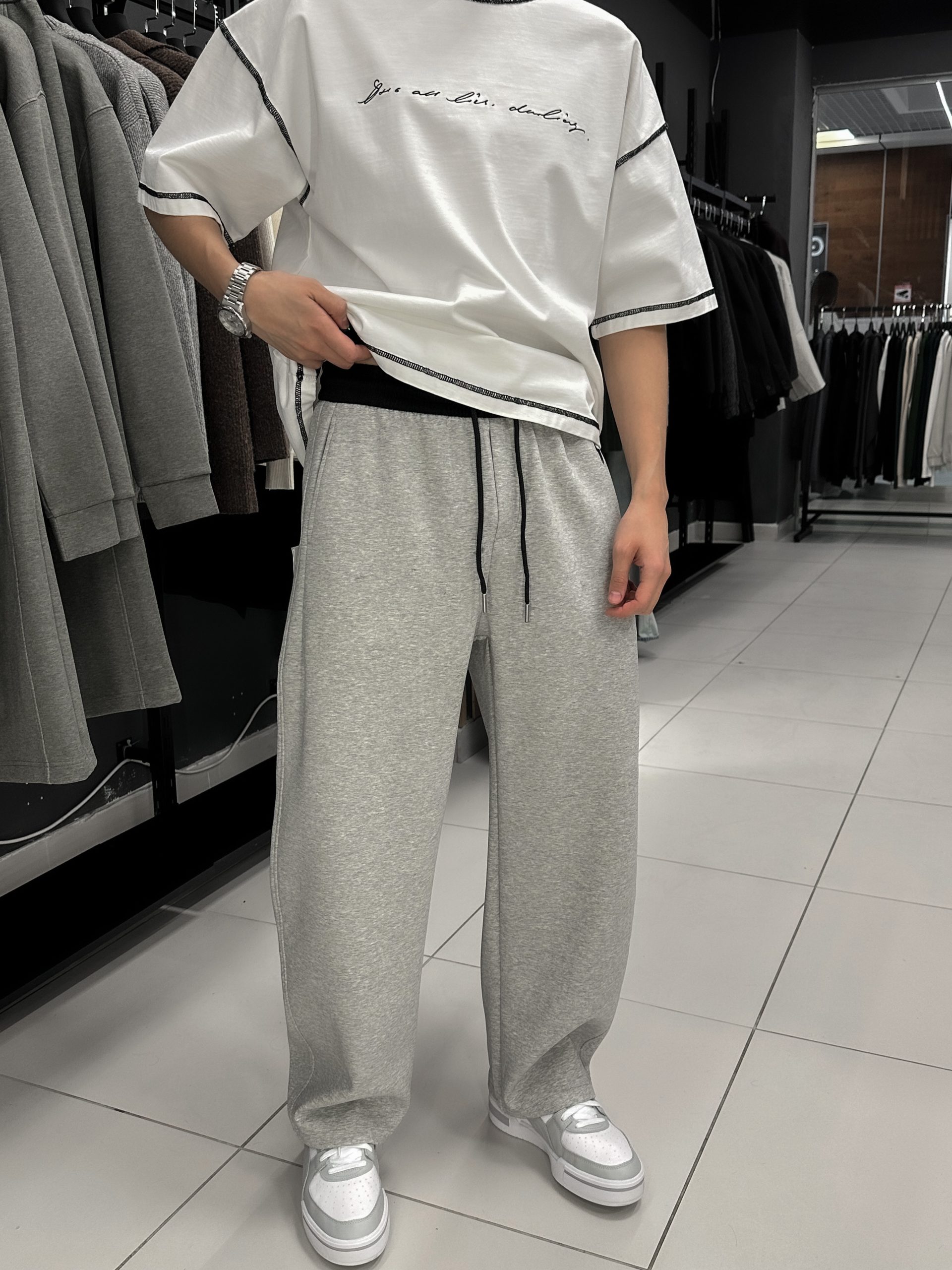 Брюки серые 3603