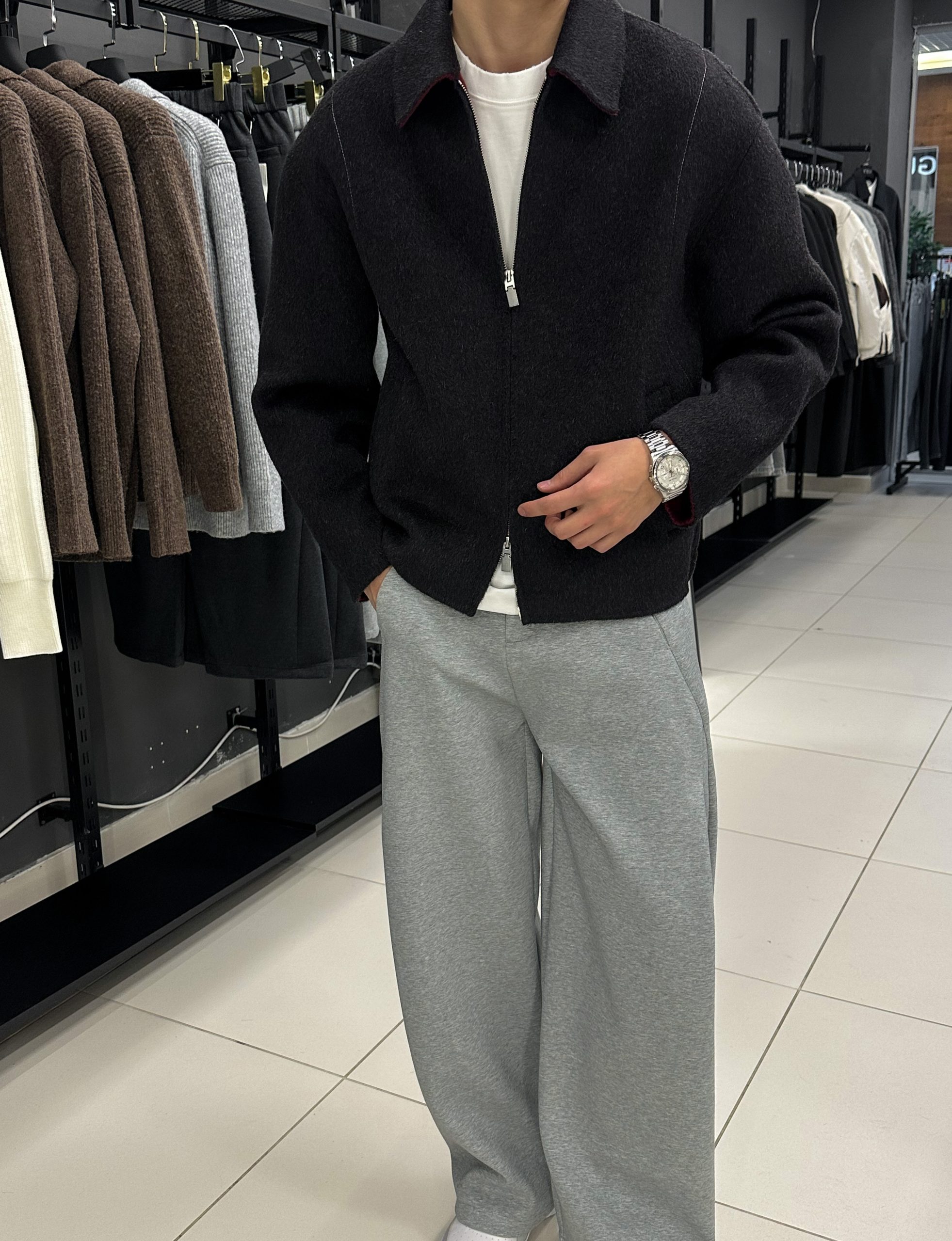 Пальто Premium Wool черный