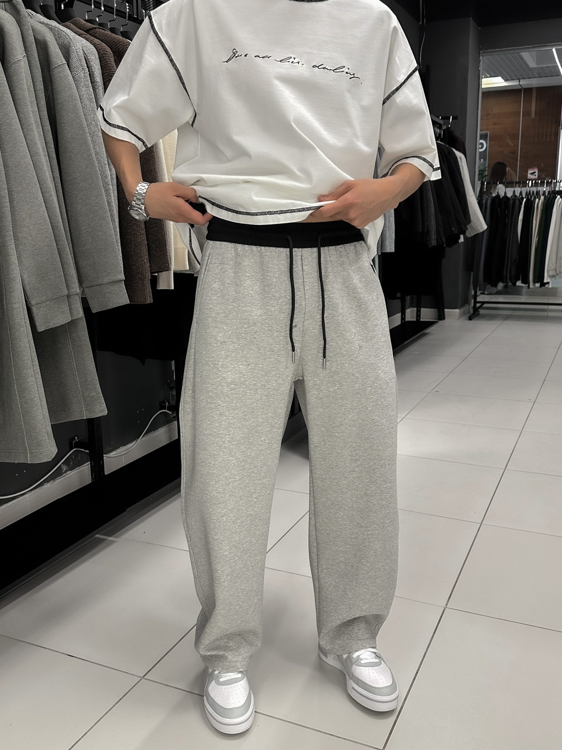 Брюки серые 3603