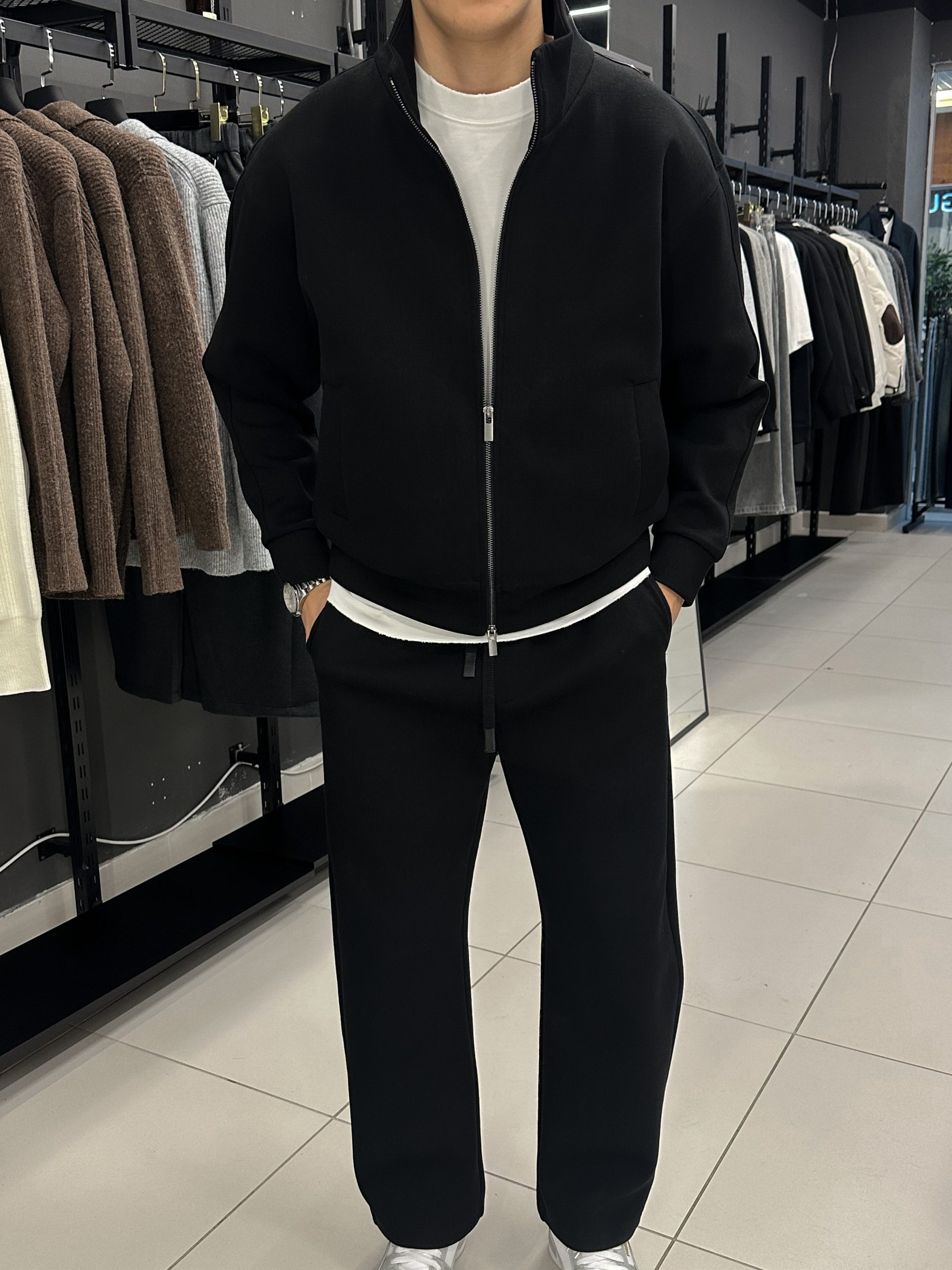 Костюм  Basic Zip Чёрный 620