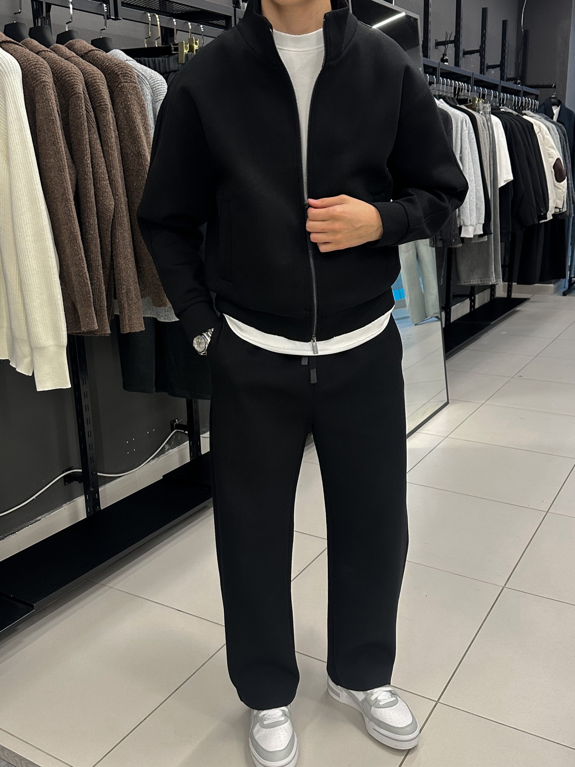 Костюм  Basic Zip Чёрный 620