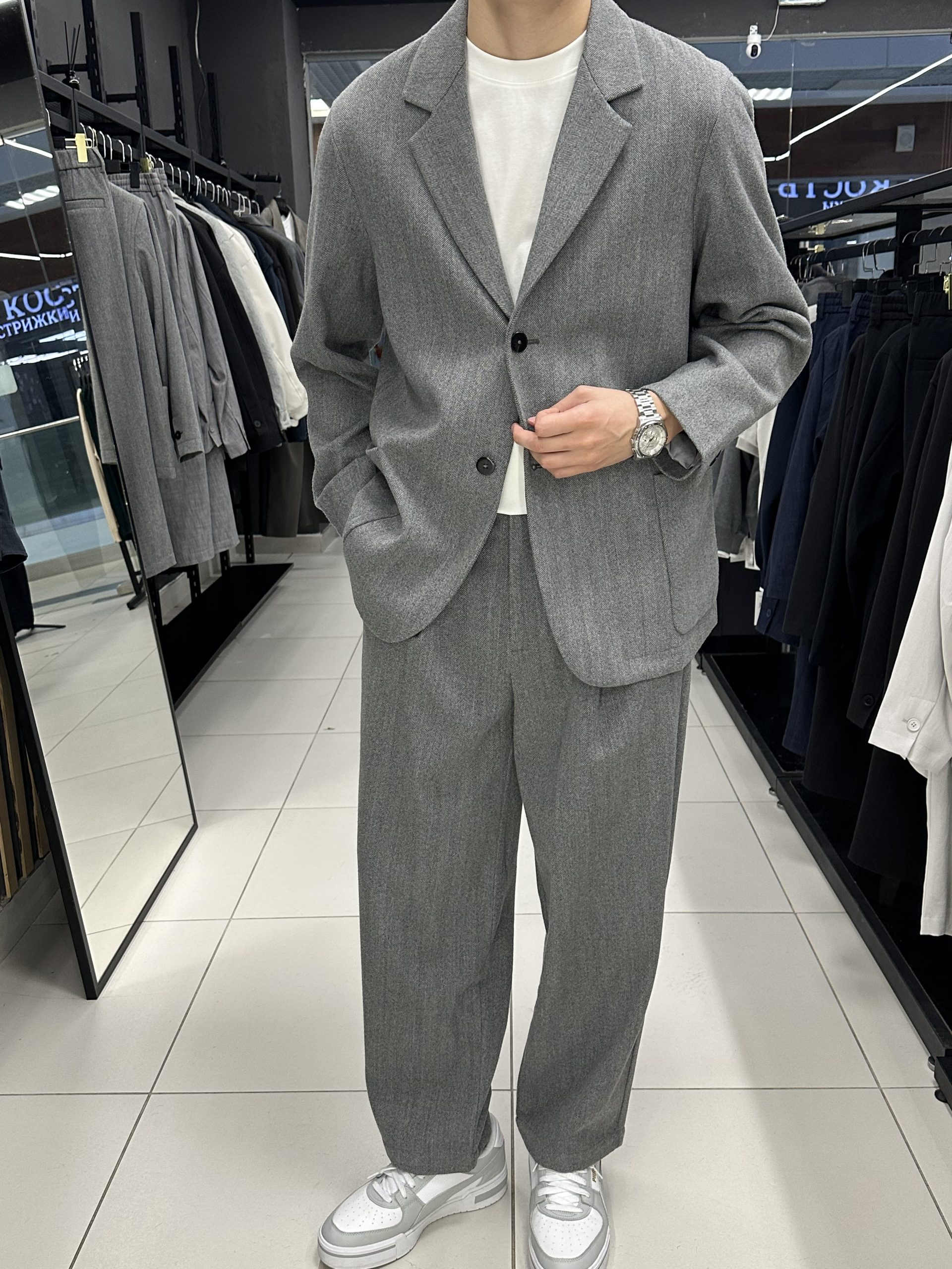 Костюм классика 5082 серый