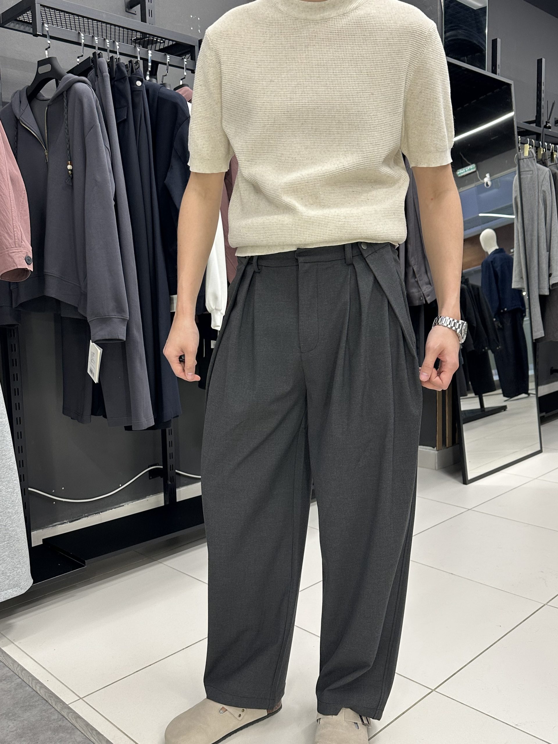 Брюки серые классика KSP-001