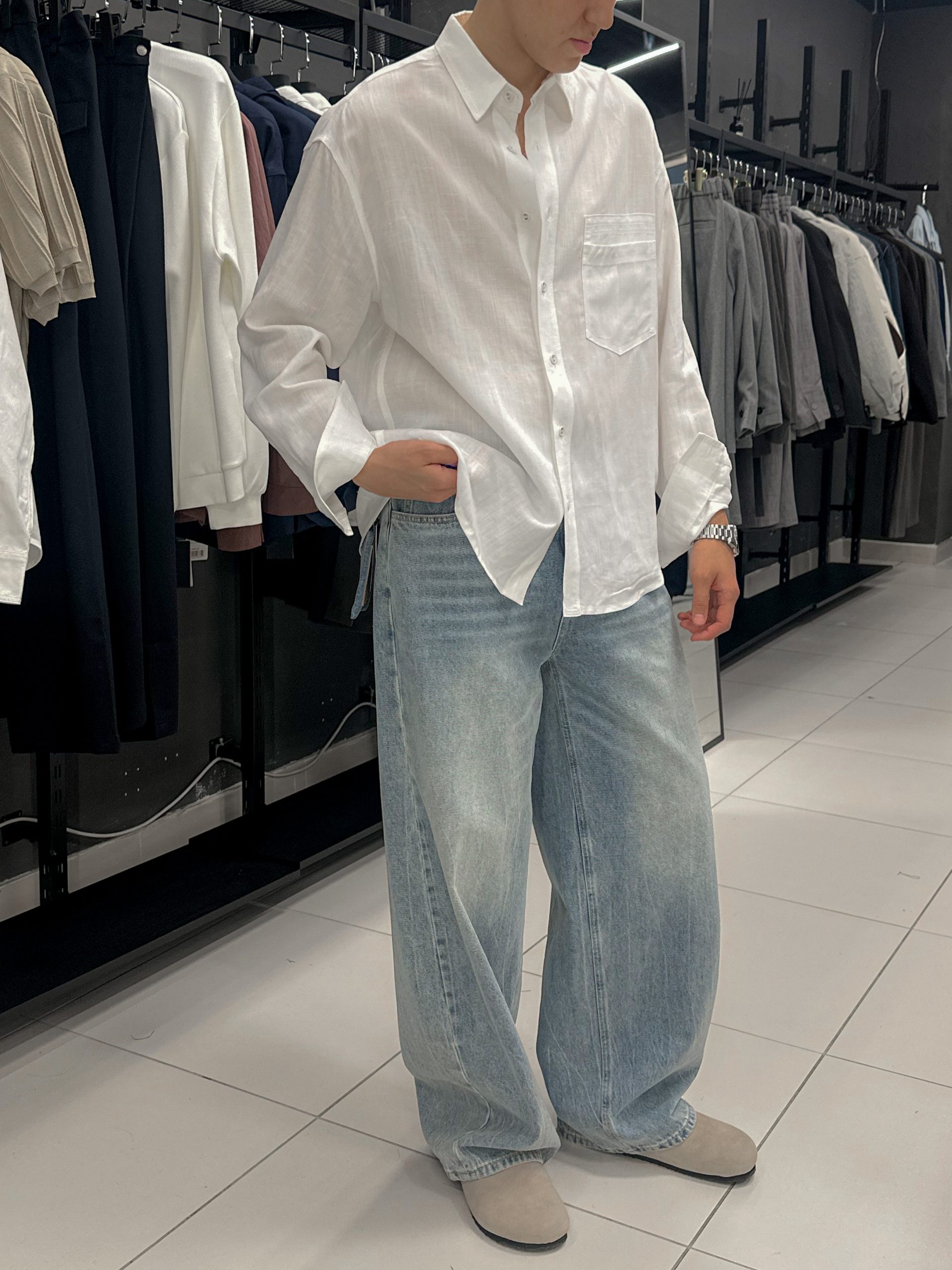 Рубашка Pure Flow белая  KSCS-020