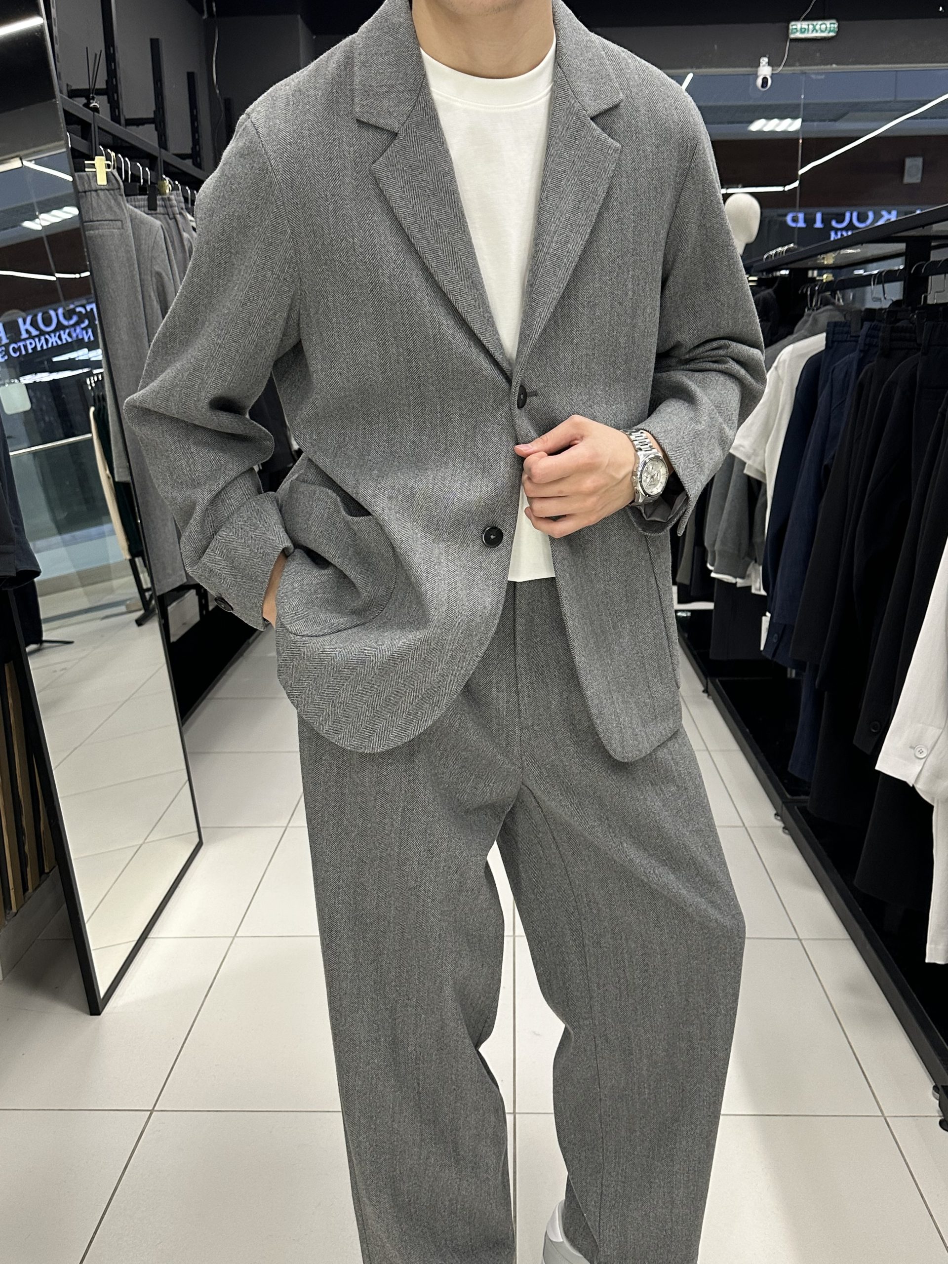 Костюм классика 5082 серый