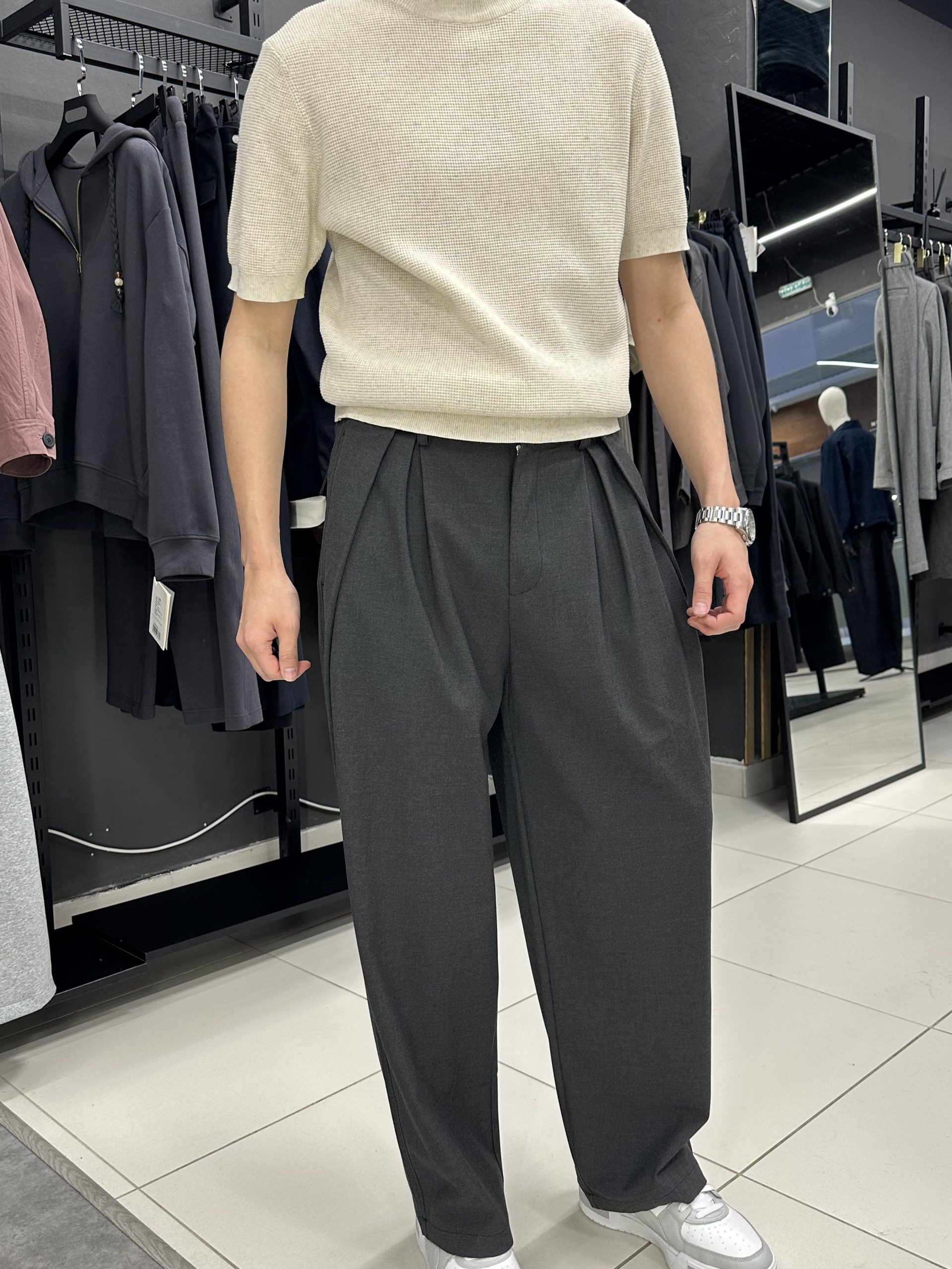 Брюки серые классика KSP-001