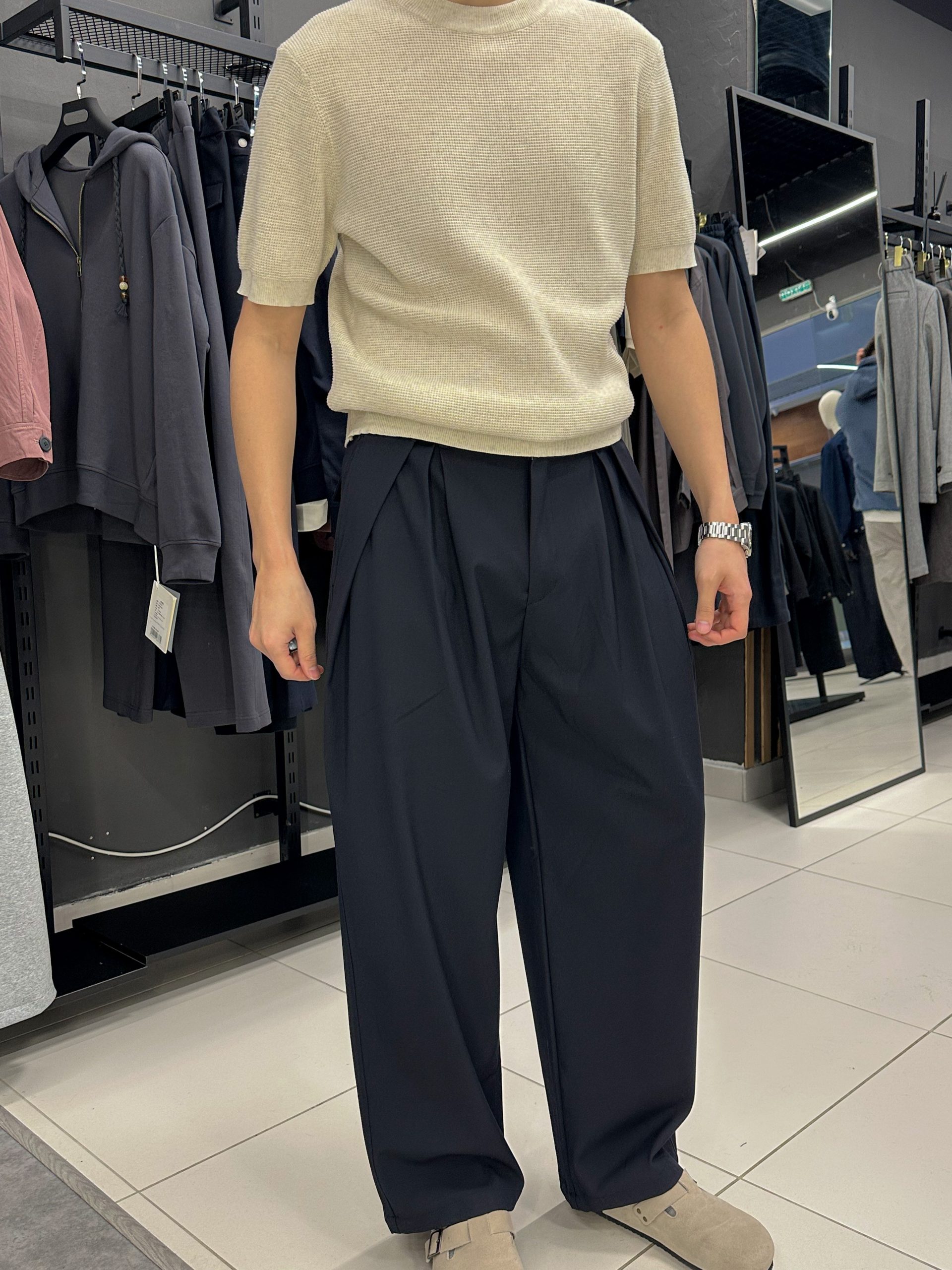 Брюки синие классика KSP-001