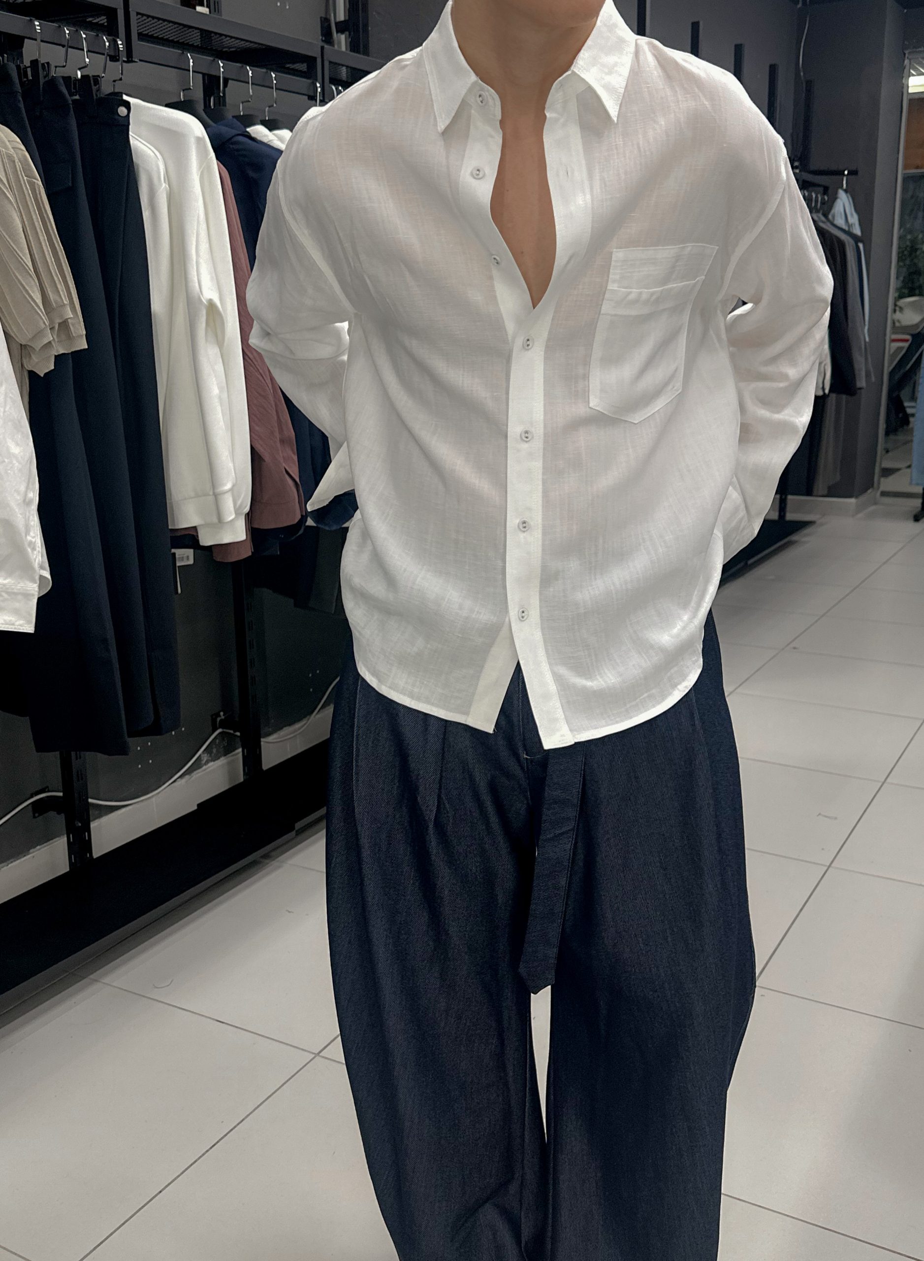 Рубашка Pure Flow белая  KSCS-020