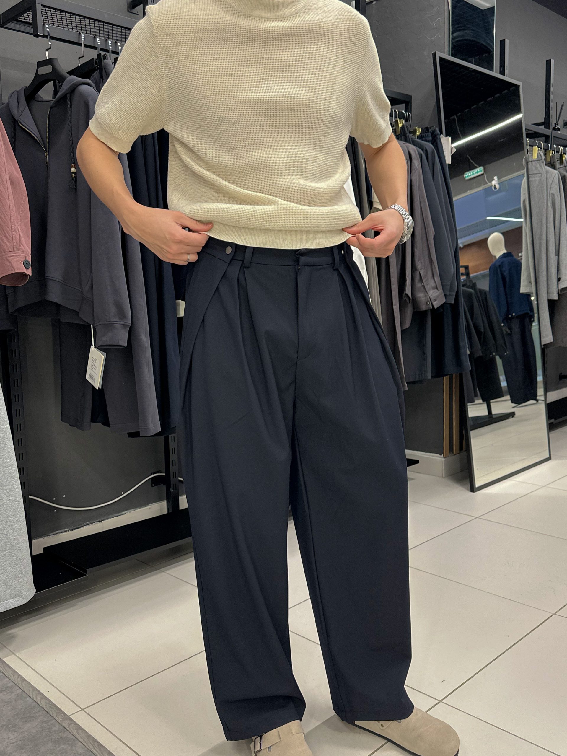 Брюки синие классика KSP-001