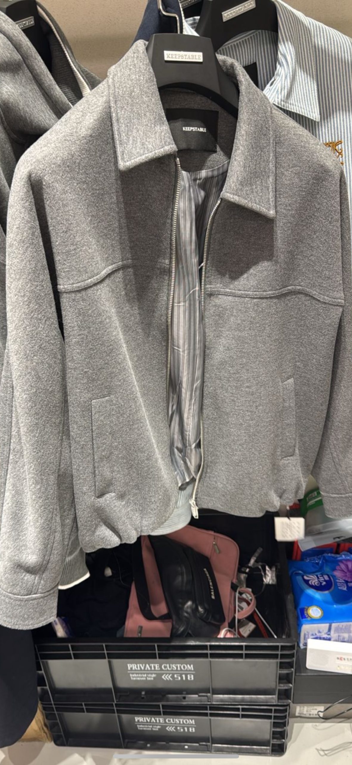 Бомбер KSJK 007 серый