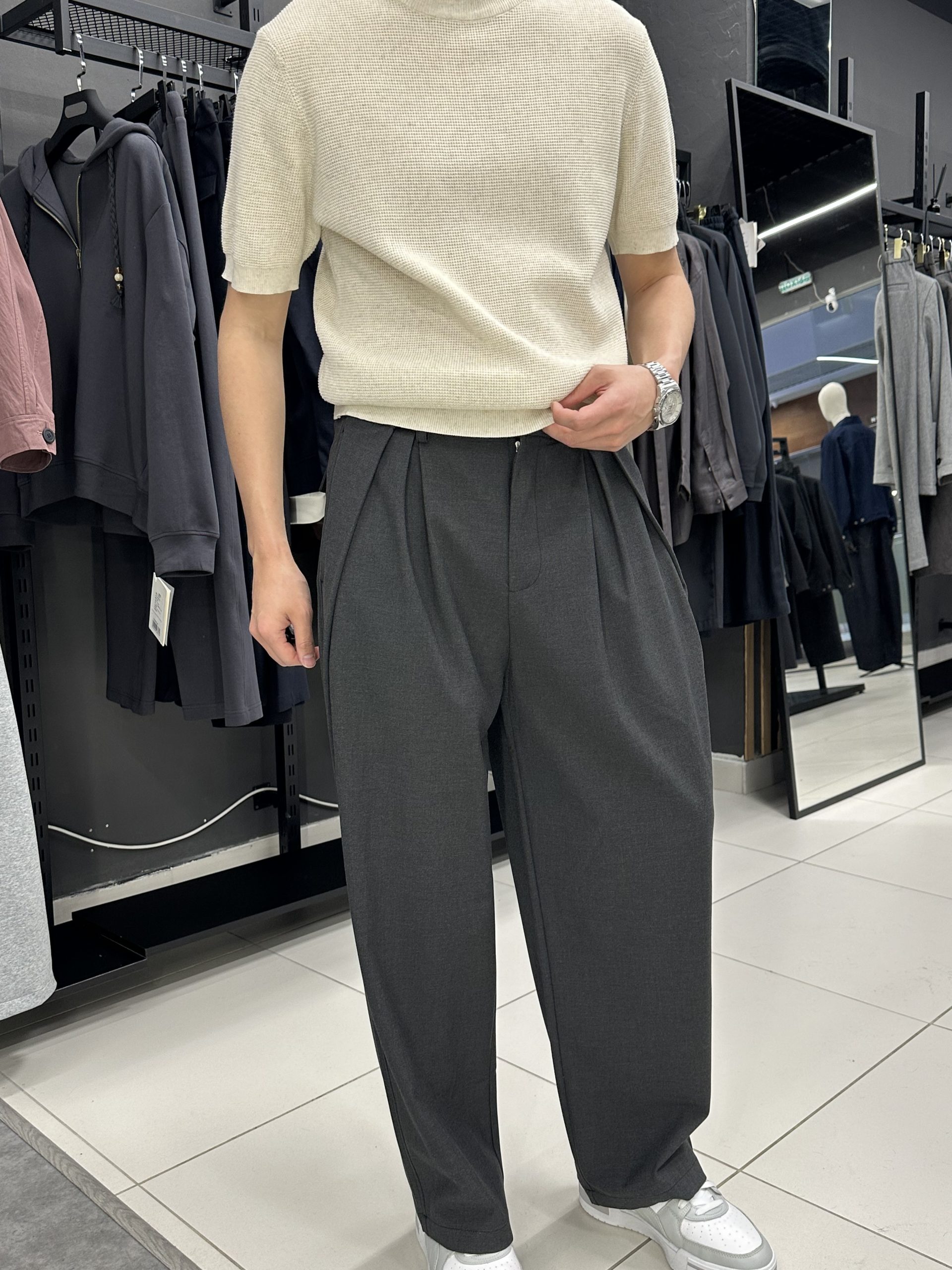 Брюки серые классика KSP-001