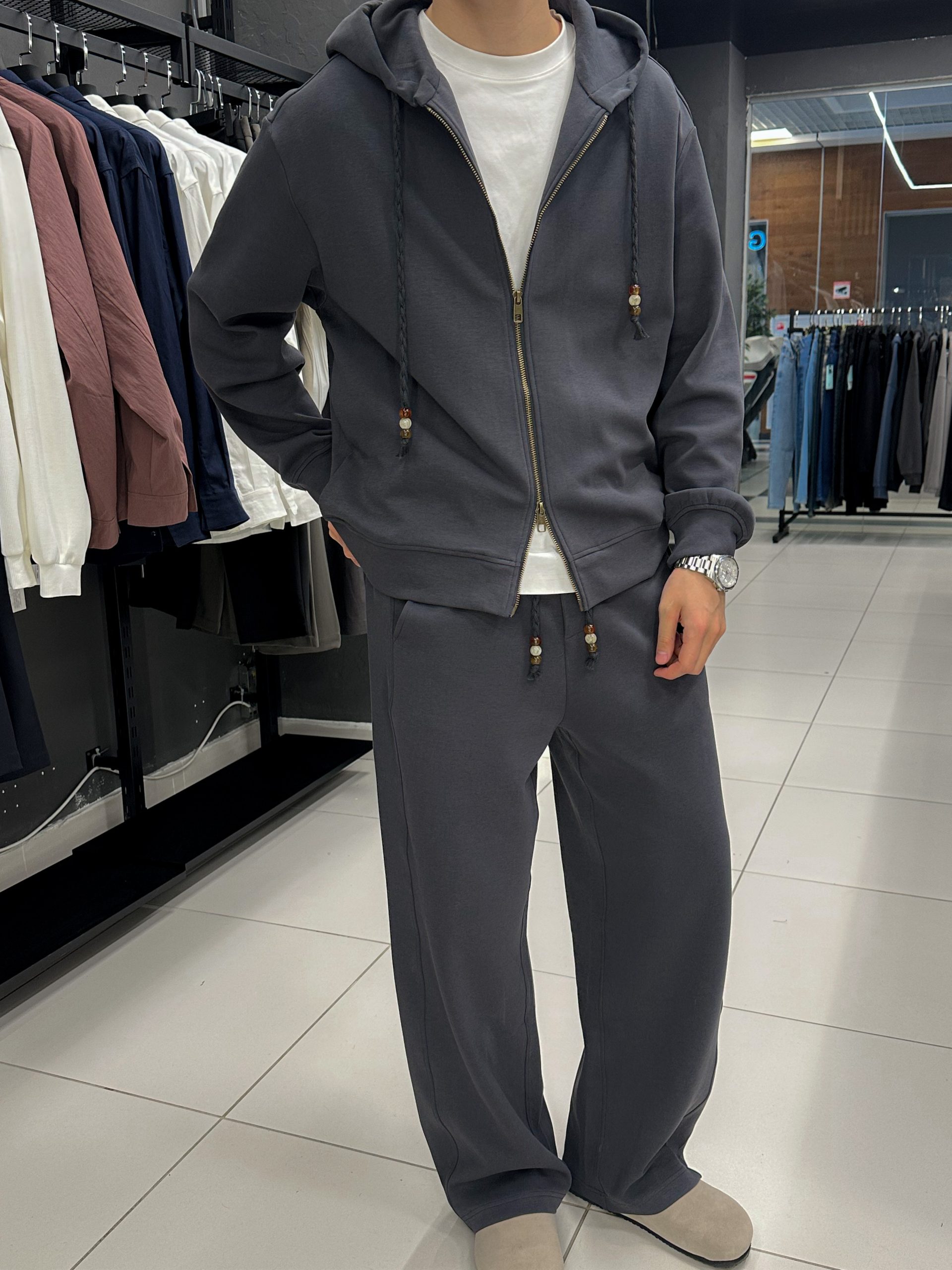 Спорт костюм 81W019 серый