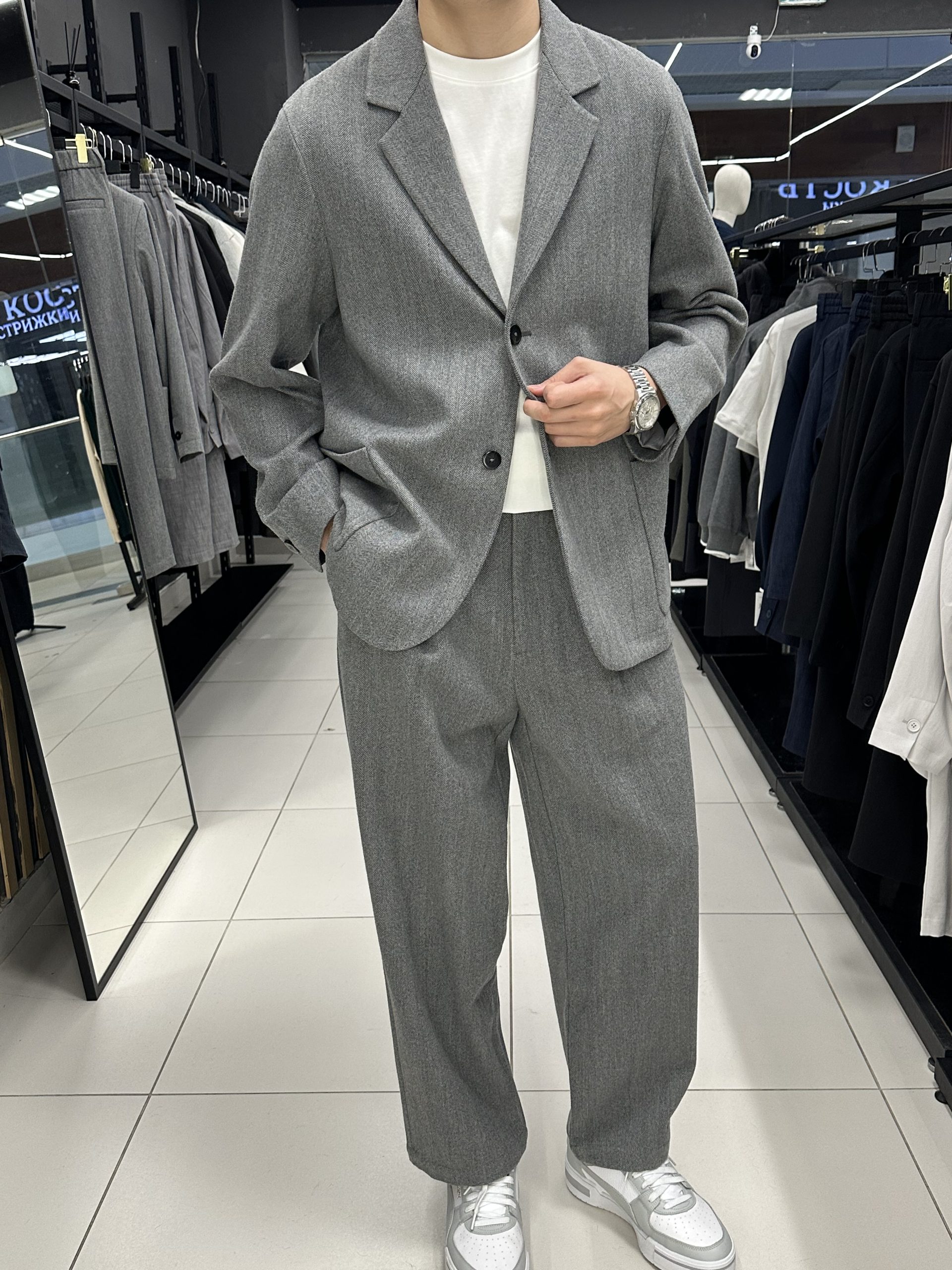 Костюм классика 5082 серый