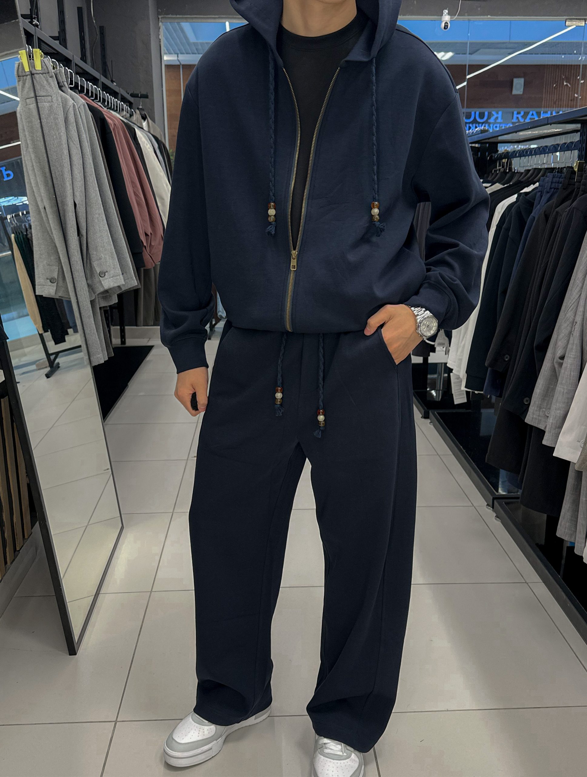 Брюки синие 81k021
