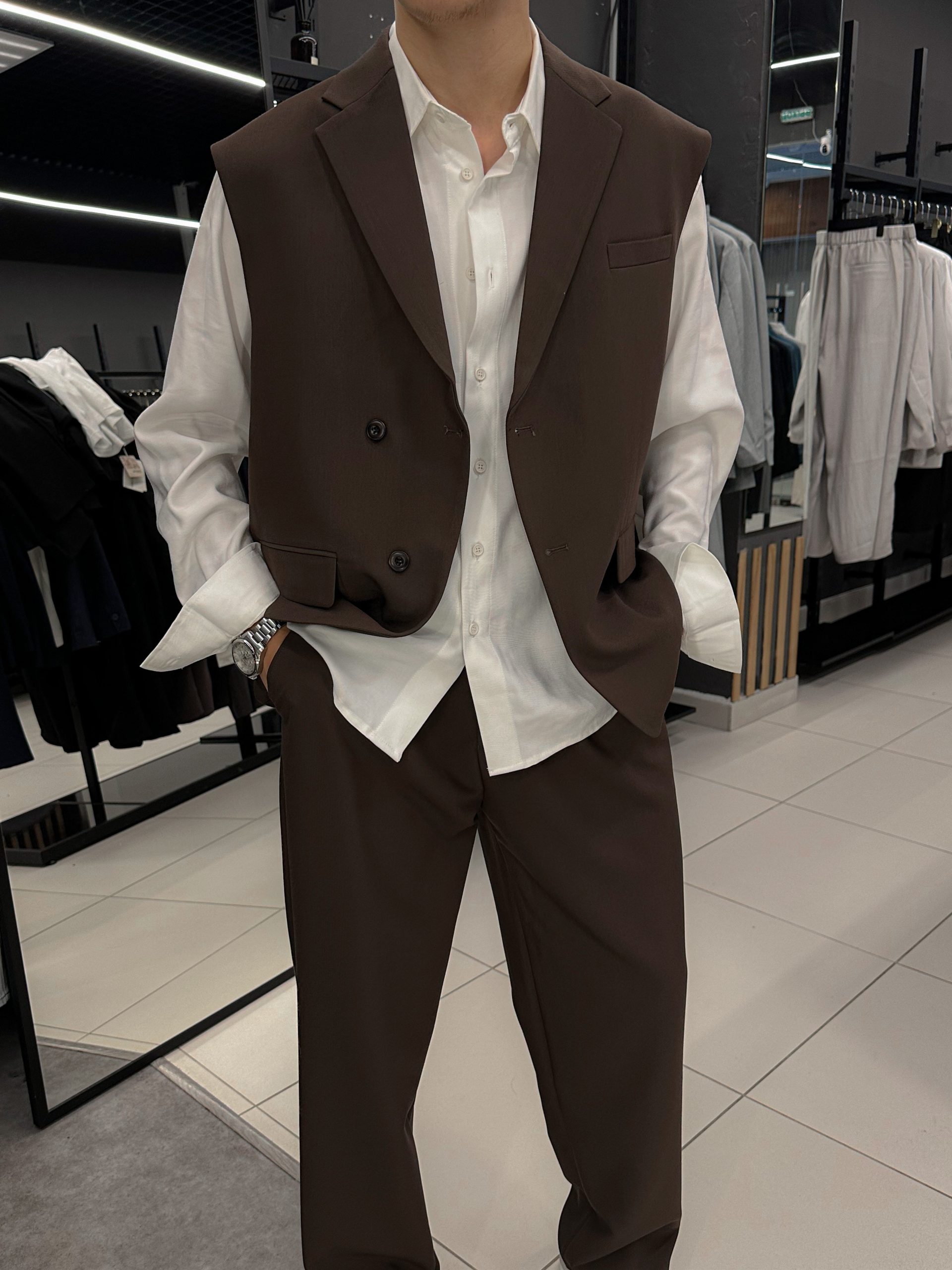 Пиджак Milano Vest brown 863