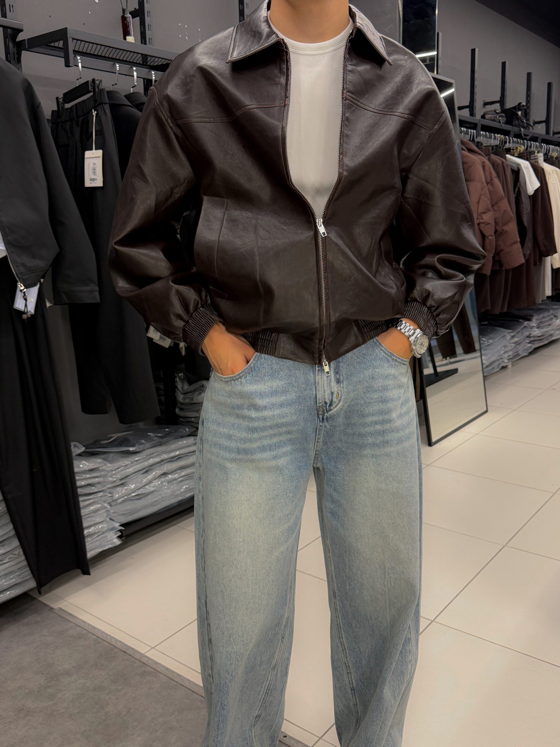 Кожанка какао 951167
