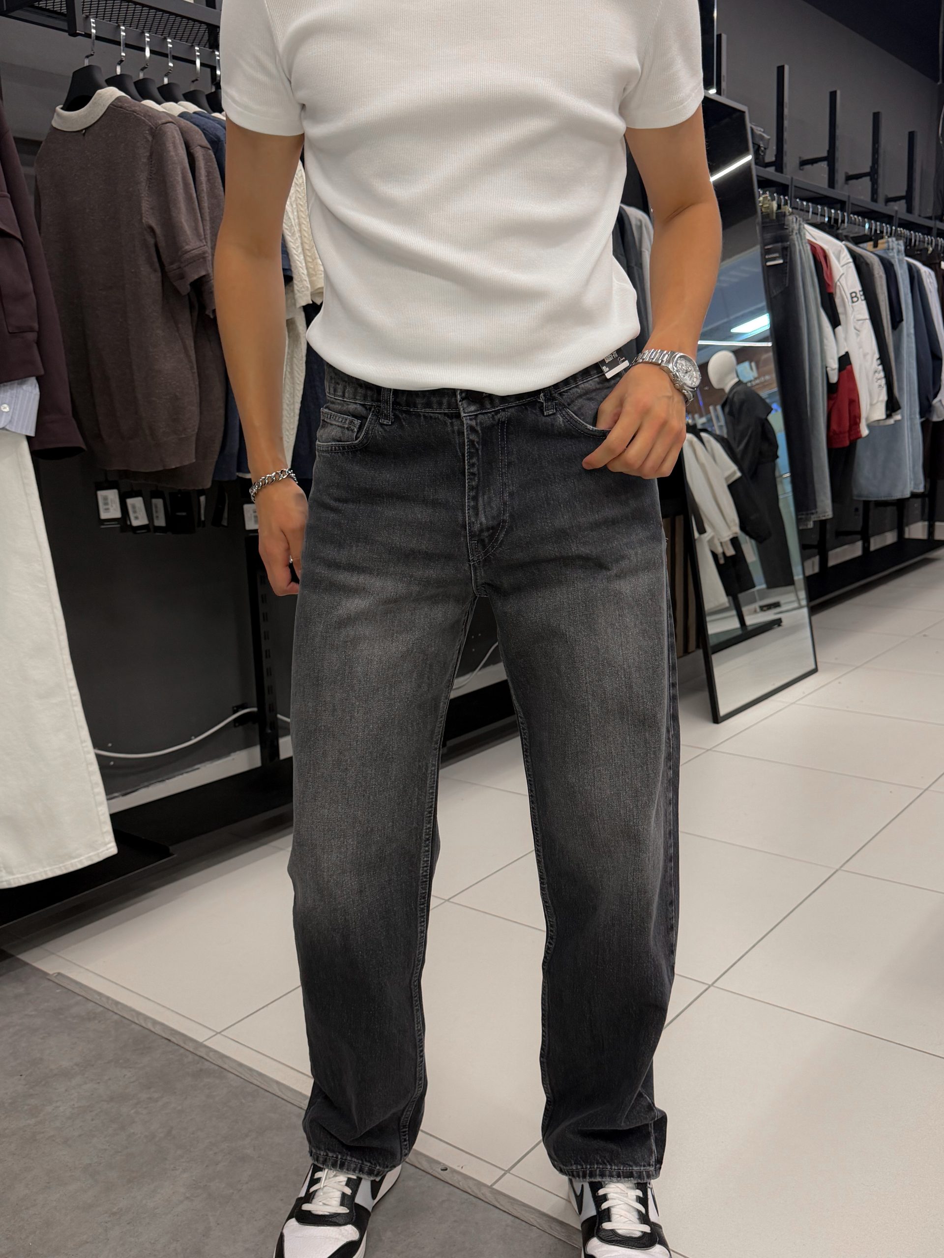 Джинсы BAGGY FIT графит