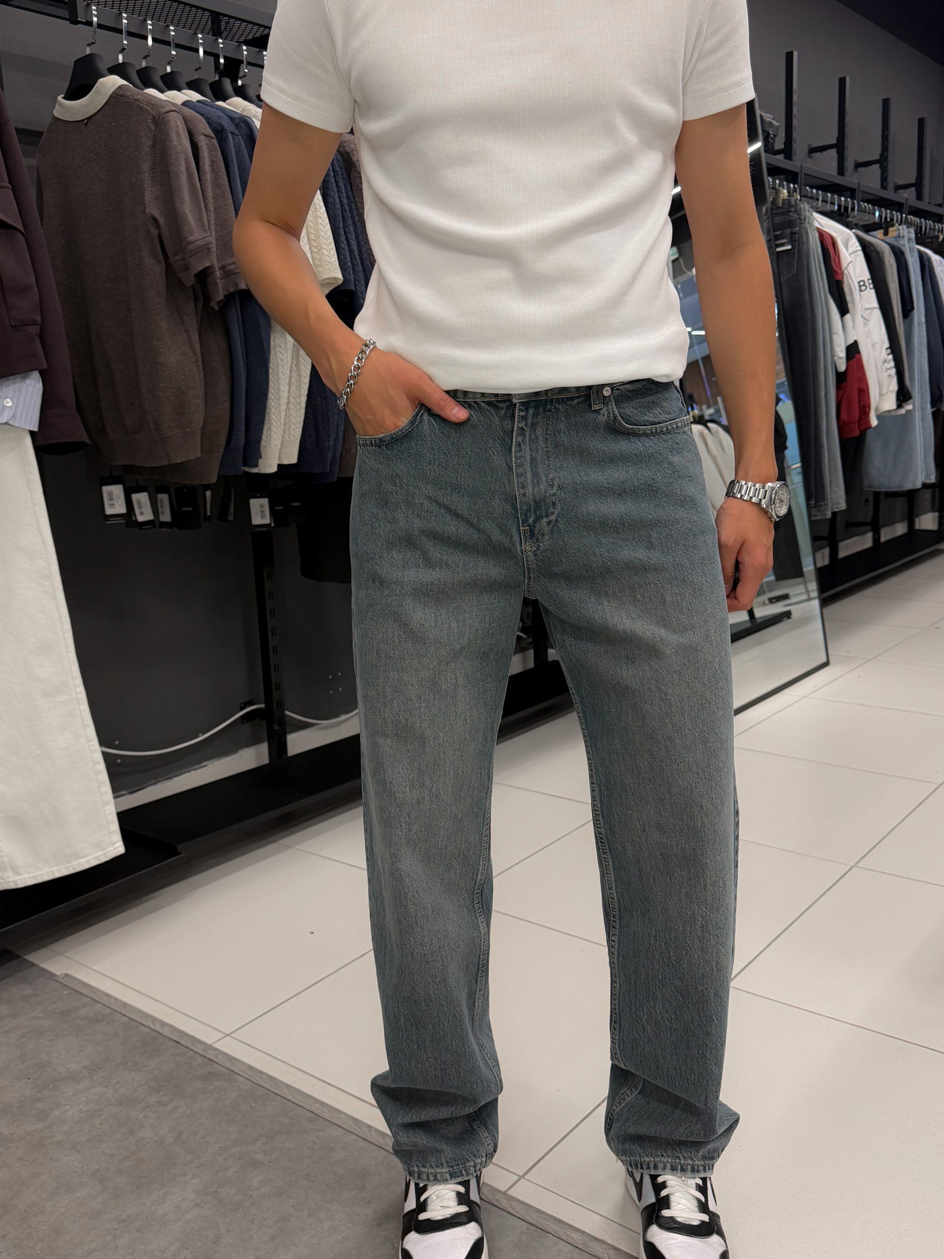 Джинсы BAGGY FIT синий